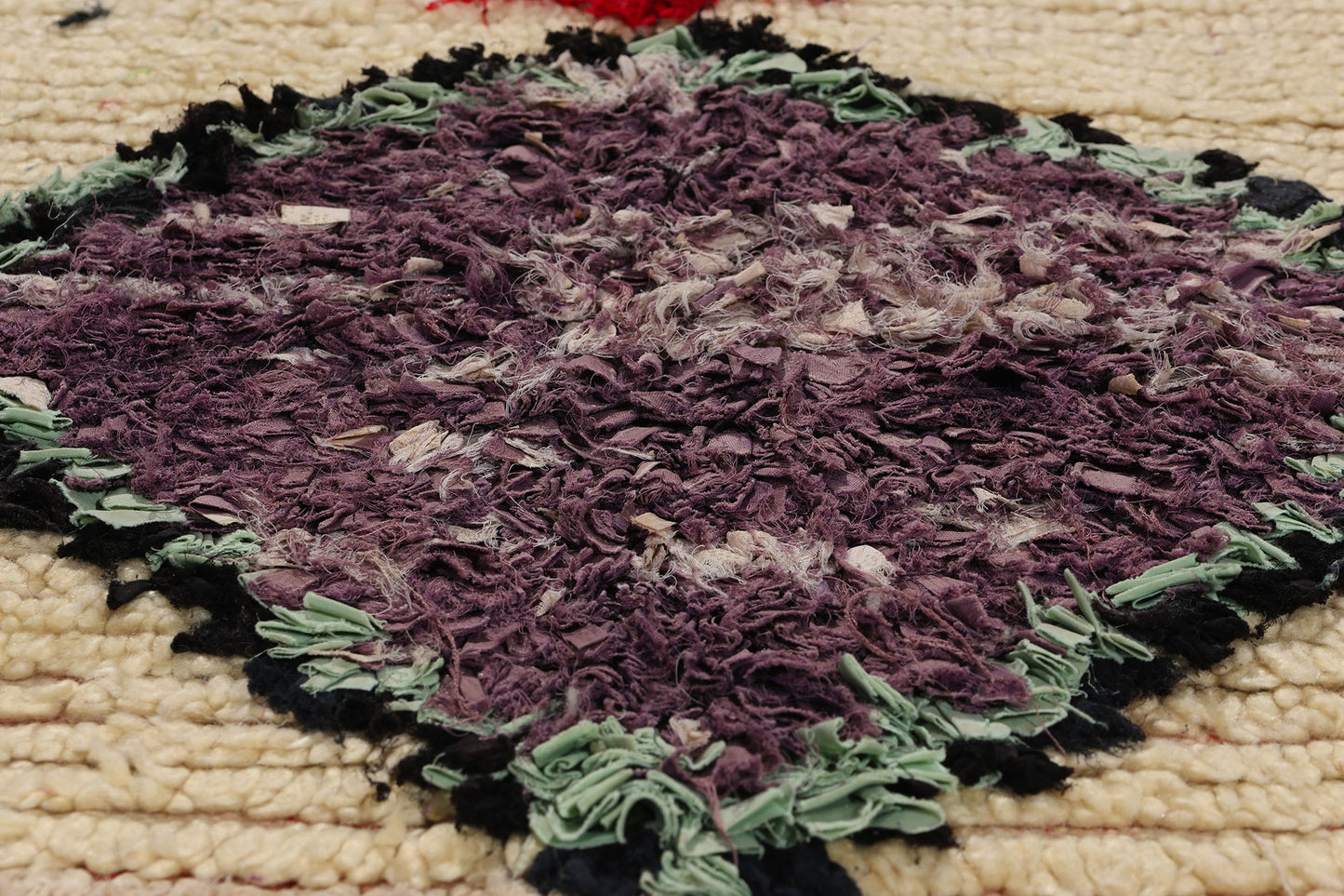 5 x 7 Colorful Vintage Moroccan Azilal Rag Rug 21792