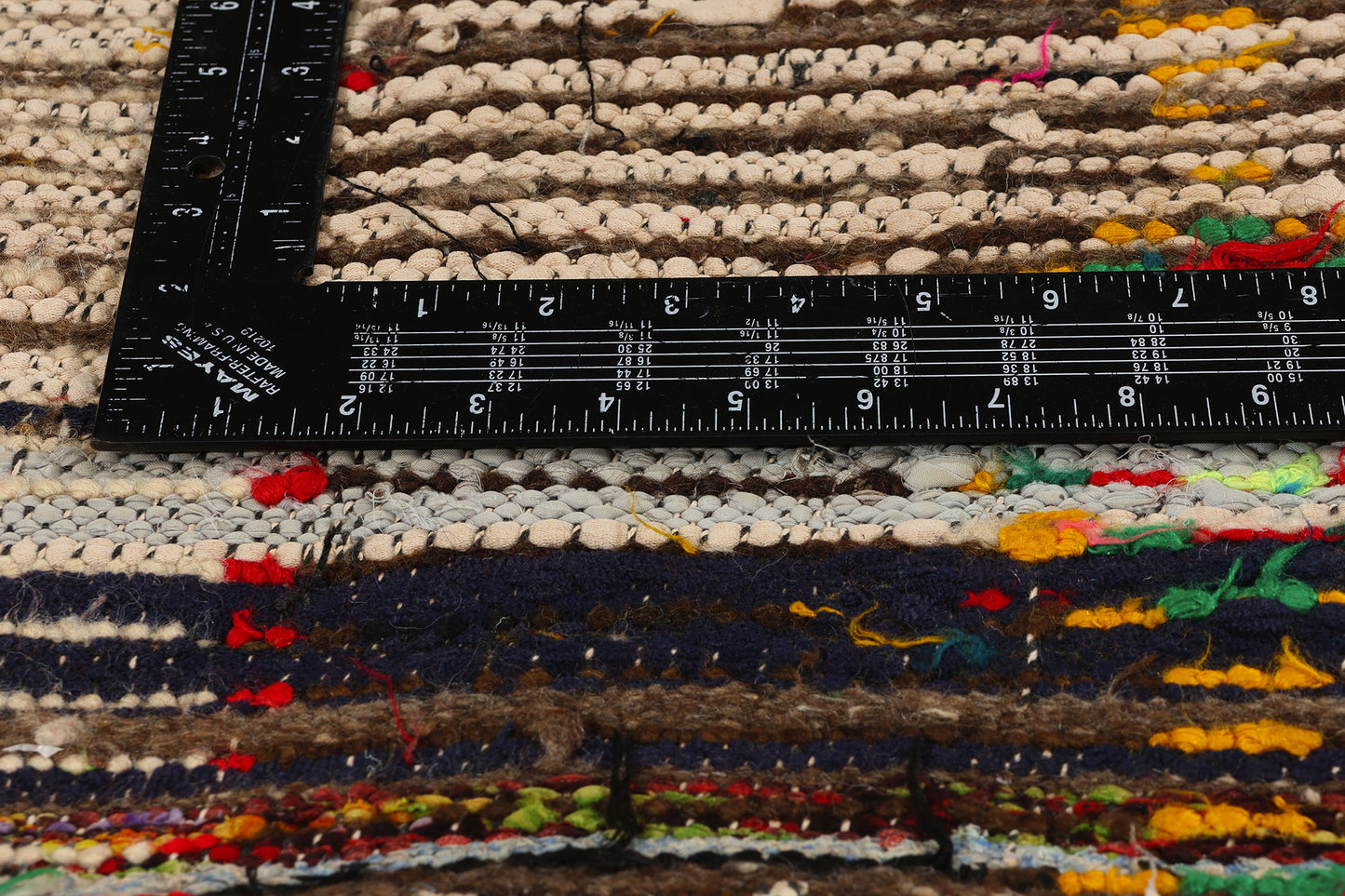 5 x 8 Colorful Vintage Moroccan Azilal Rag Rug 21810