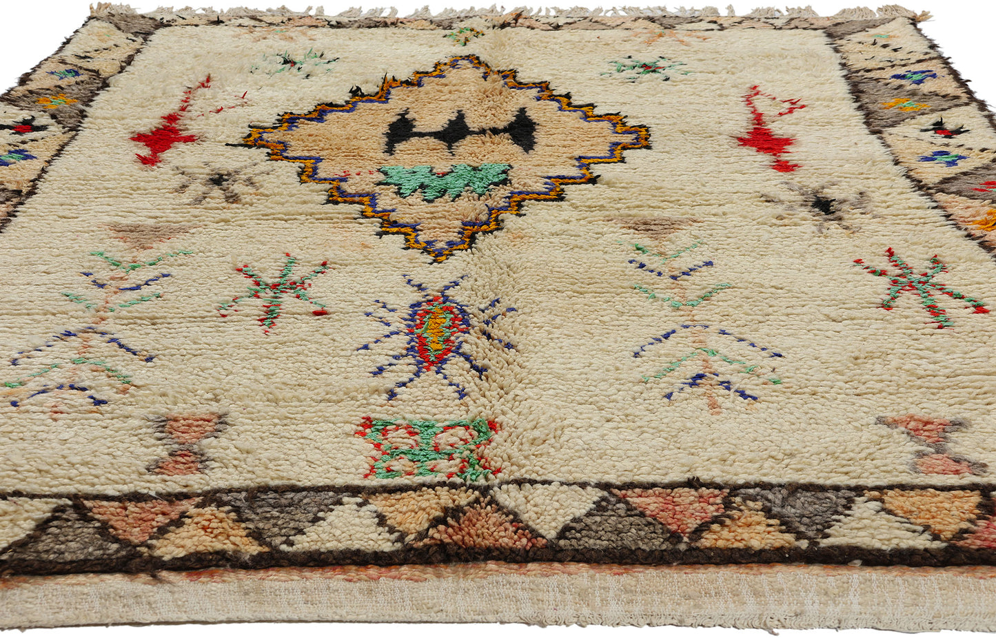 5 x 8 Colorful Vintage Moroccan Azilal Rug 21827