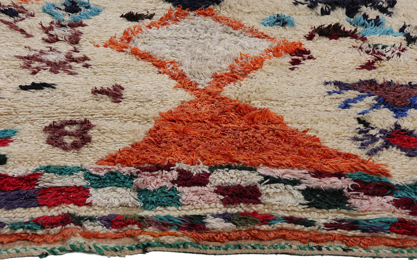 6 x 9 Colorful Vintage Moroccan Azilal Rug 21782