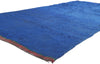 6 x 11 Reversible Vintage Blue Beni Mrirt Moroccan Rug 21001