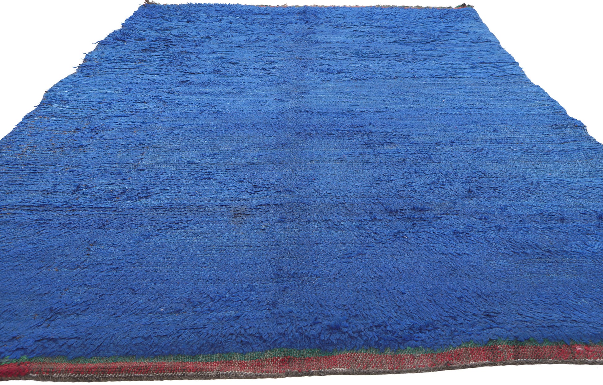 6 x 11 Reversible Vintage Blue Beni Mrirt Moroccan Rug 21001