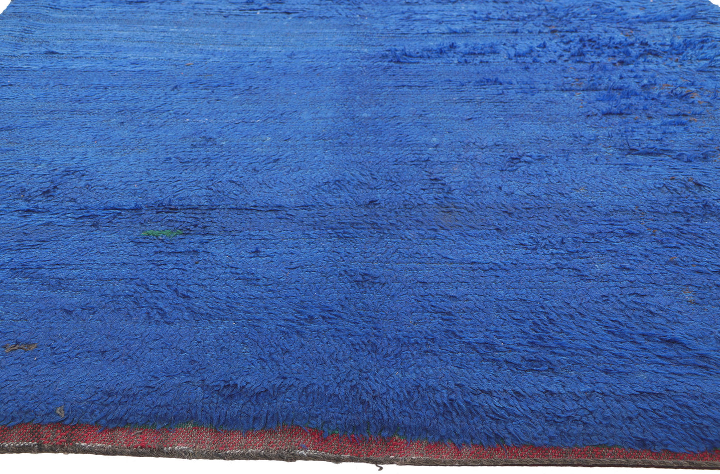 6 x 11 Reversible Vintage Blue Beni Mrirt Moroccan Rug 21001
