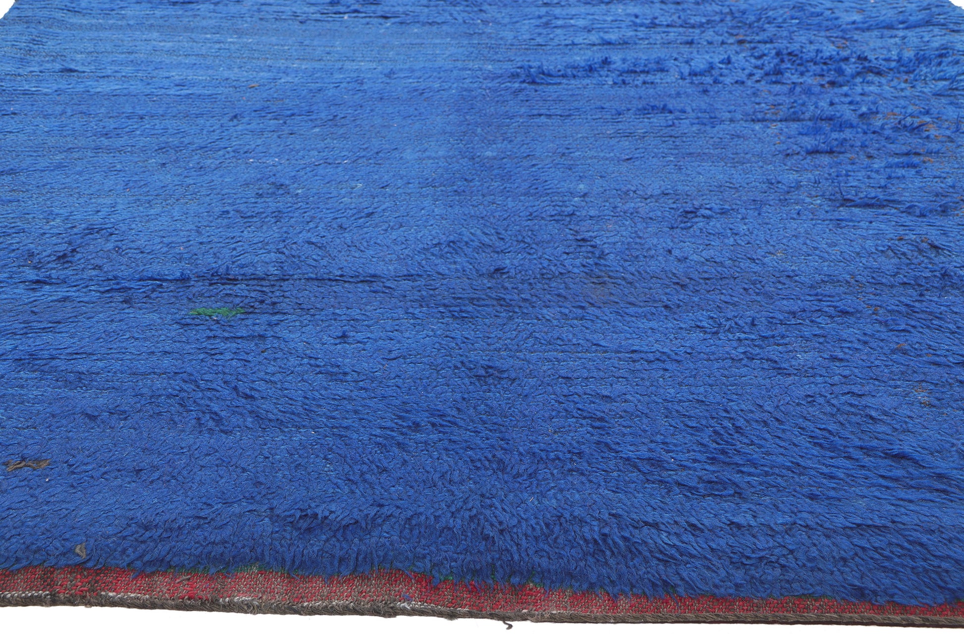 6 x 11 Reversible Vintage Blue Beni Mrirt Moroccan Rug 21001