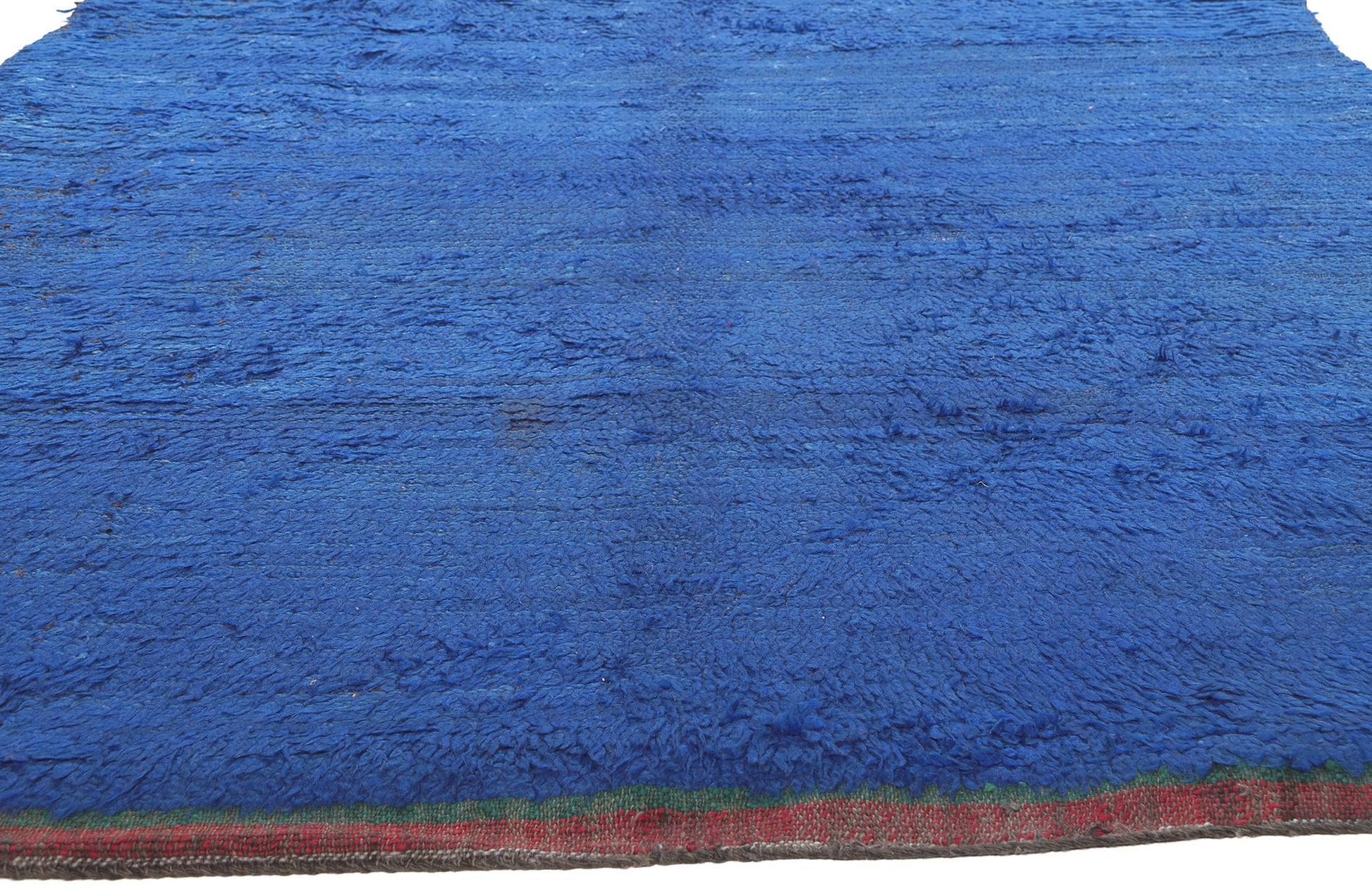 6 x 11 Reversible Vintage Blue Beni Mrirt Moroccan Rug 21001