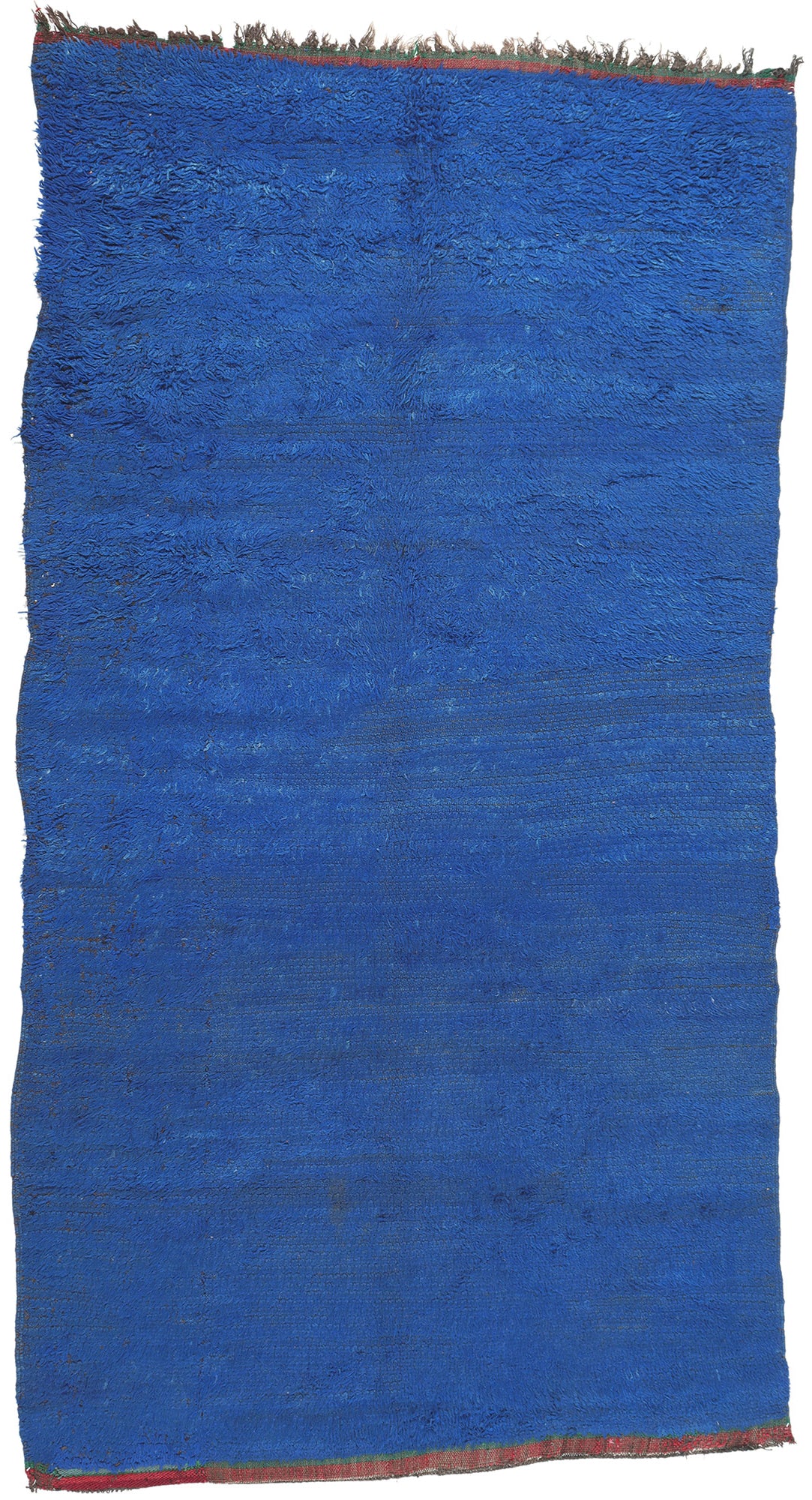 6 x 11 Reversible Vintage Blue Beni Mrirt Moroccan Rug 21001