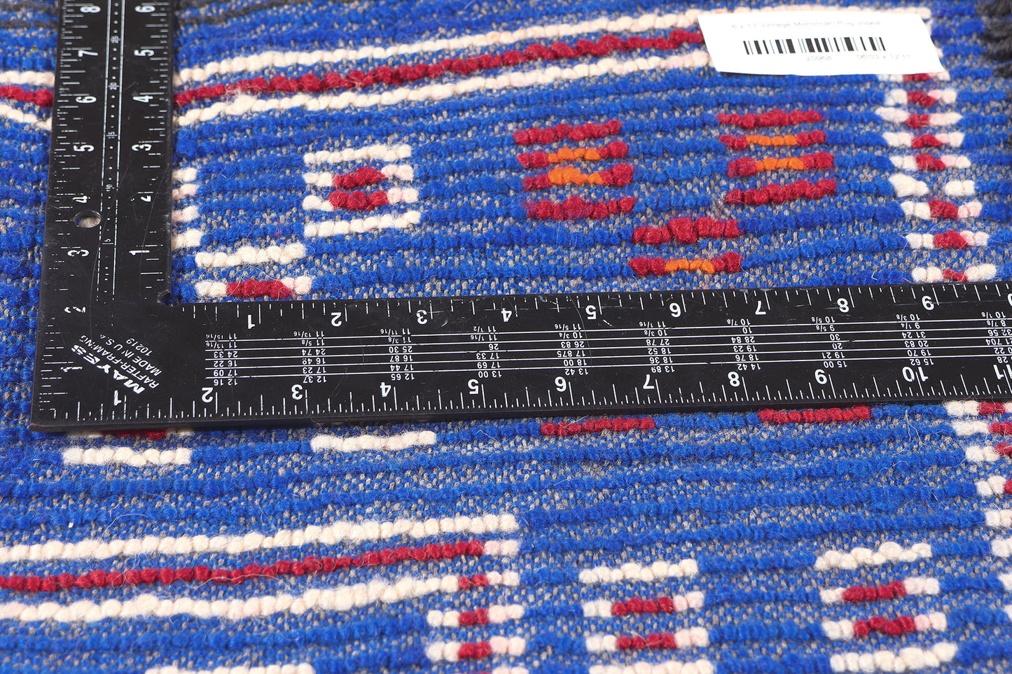 6 x 13 Vintage Blue Beni MGuild Moroccan Rug 20968