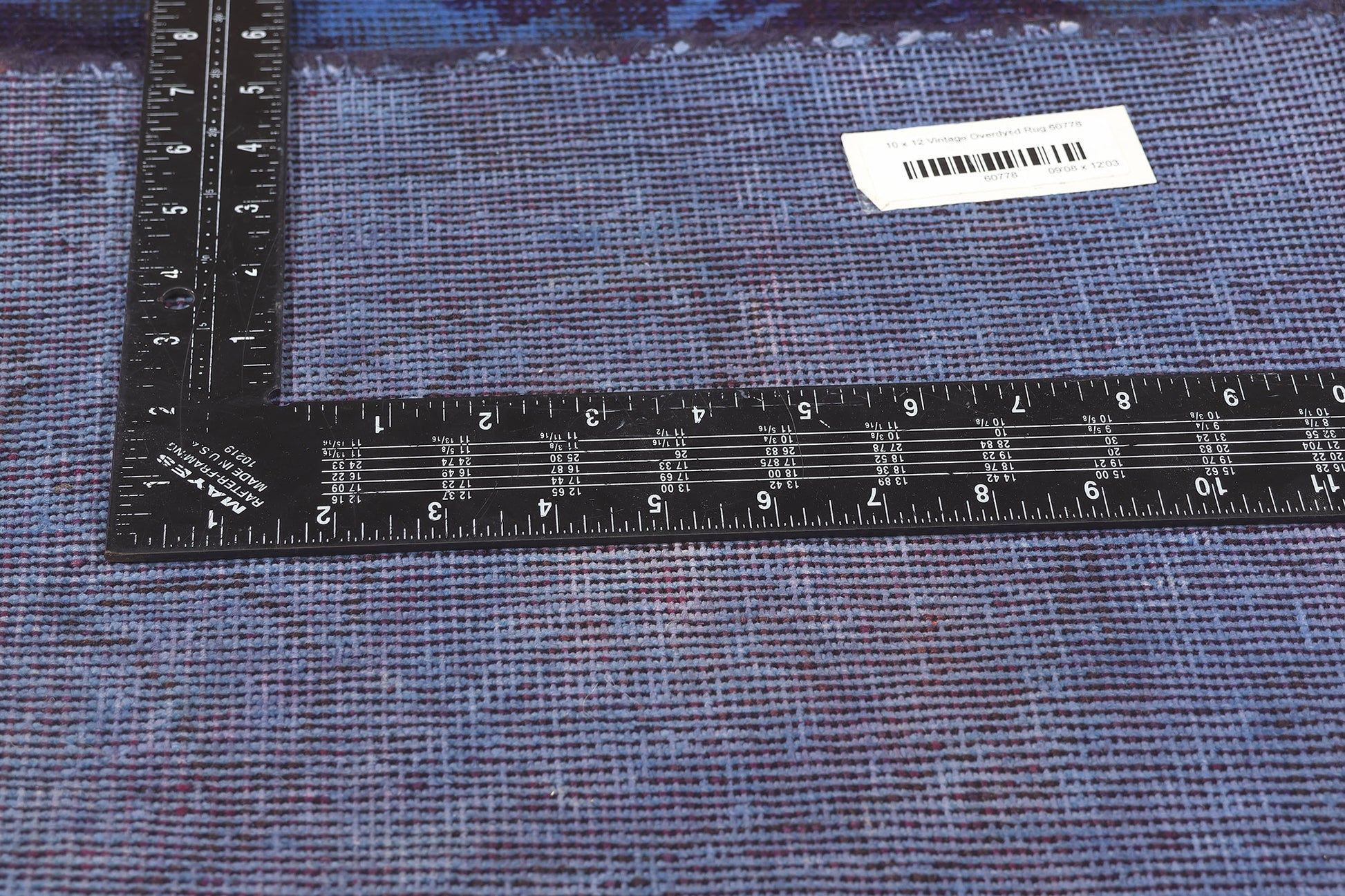 10 x 12 Vintage Turkish Overdyed Rug 60778