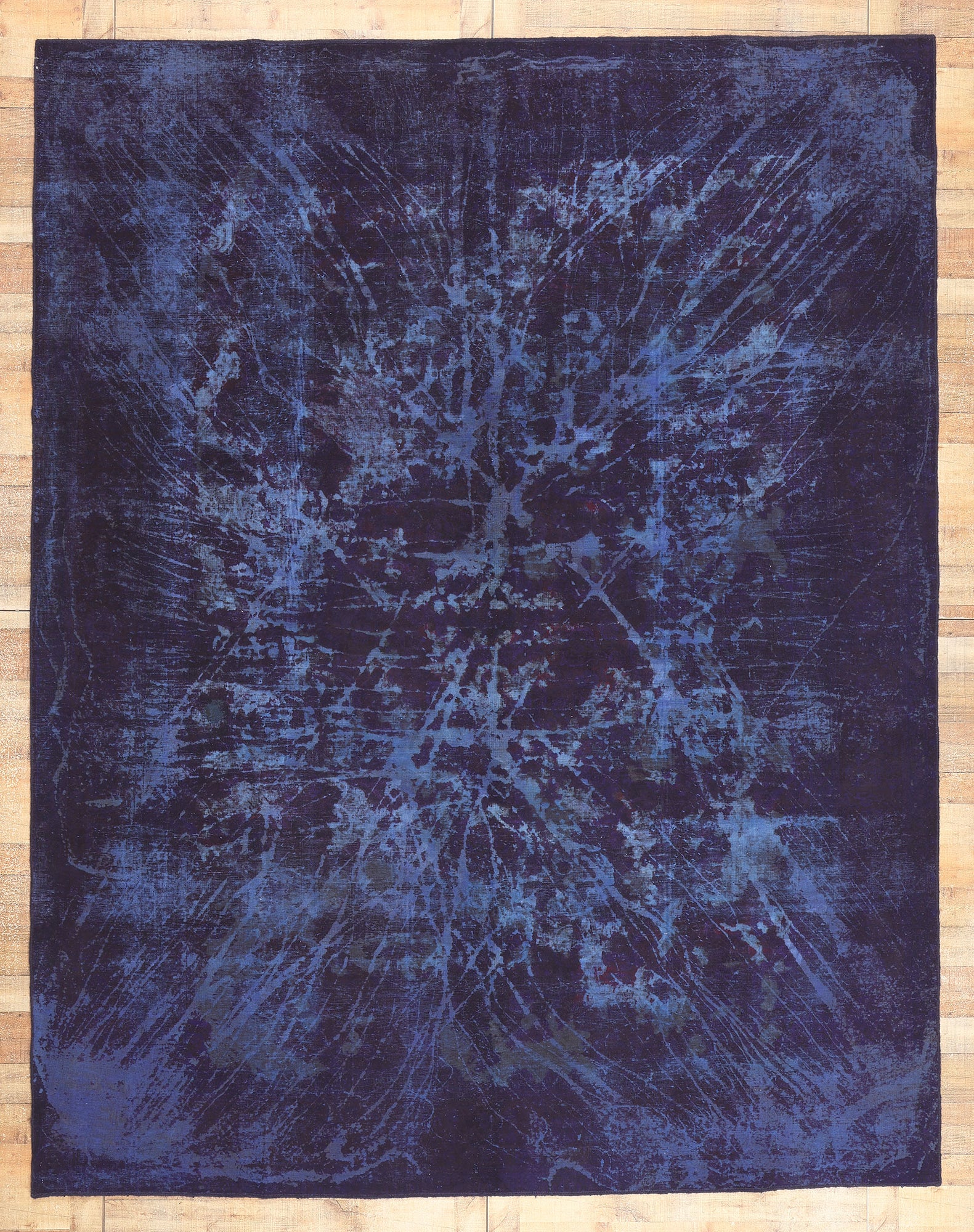 10 x 12 Vintage Turkish Overdyed Rug 60778