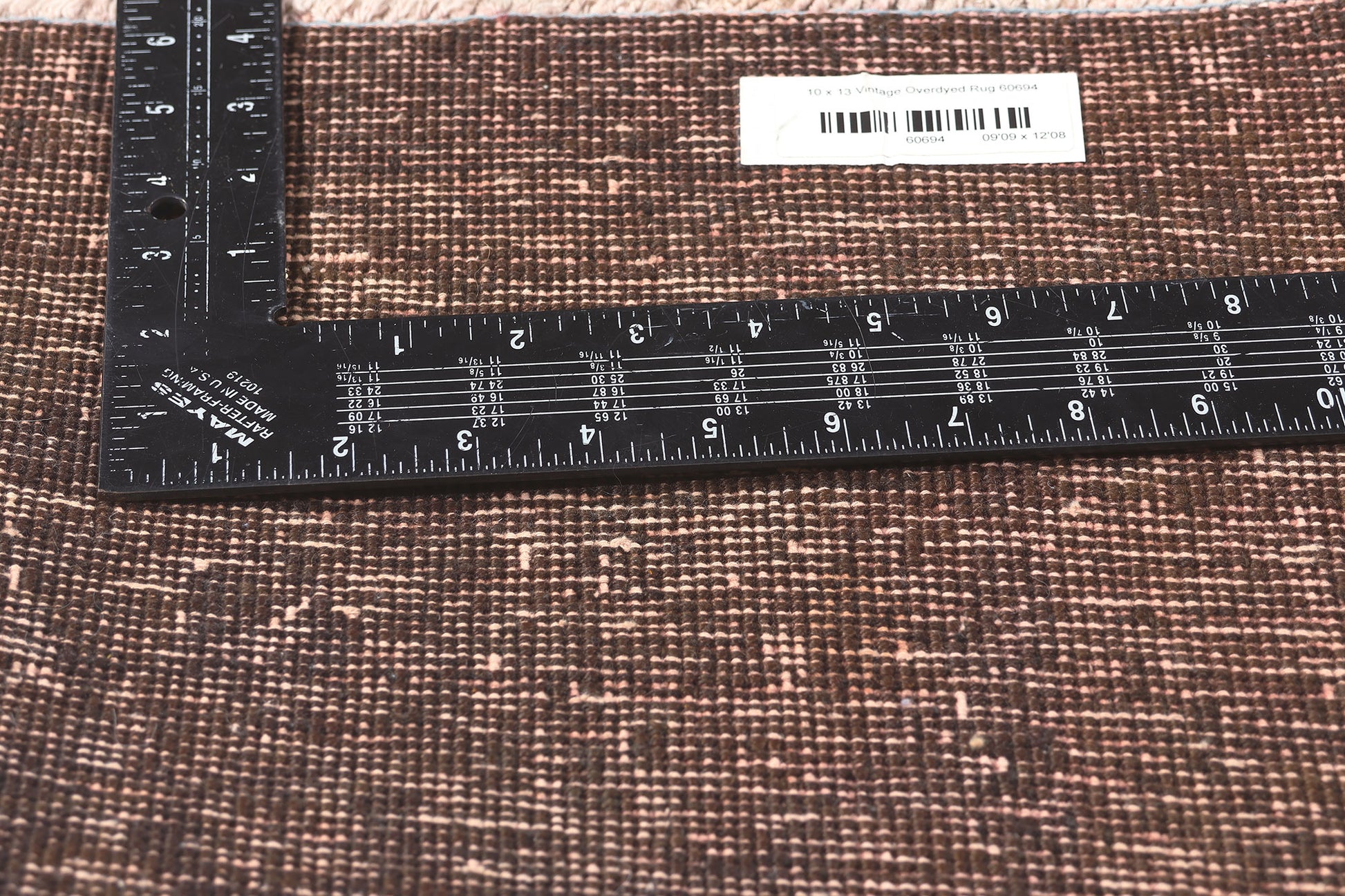 10 x 13 Vintage Turkish Overdyed Rug 60694