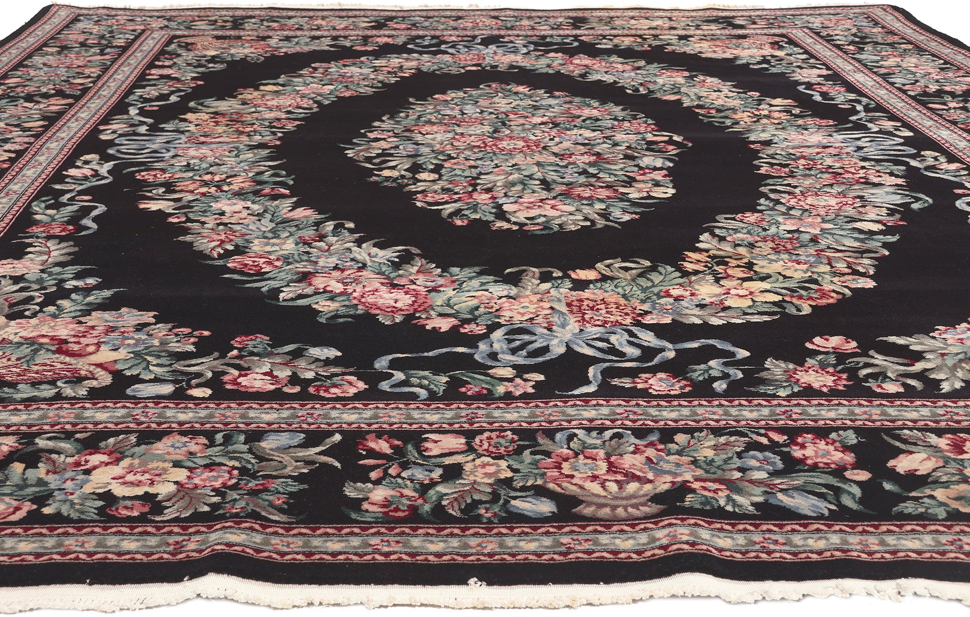 9 x 12 Vintage Chinese Aubusson Rug 76664