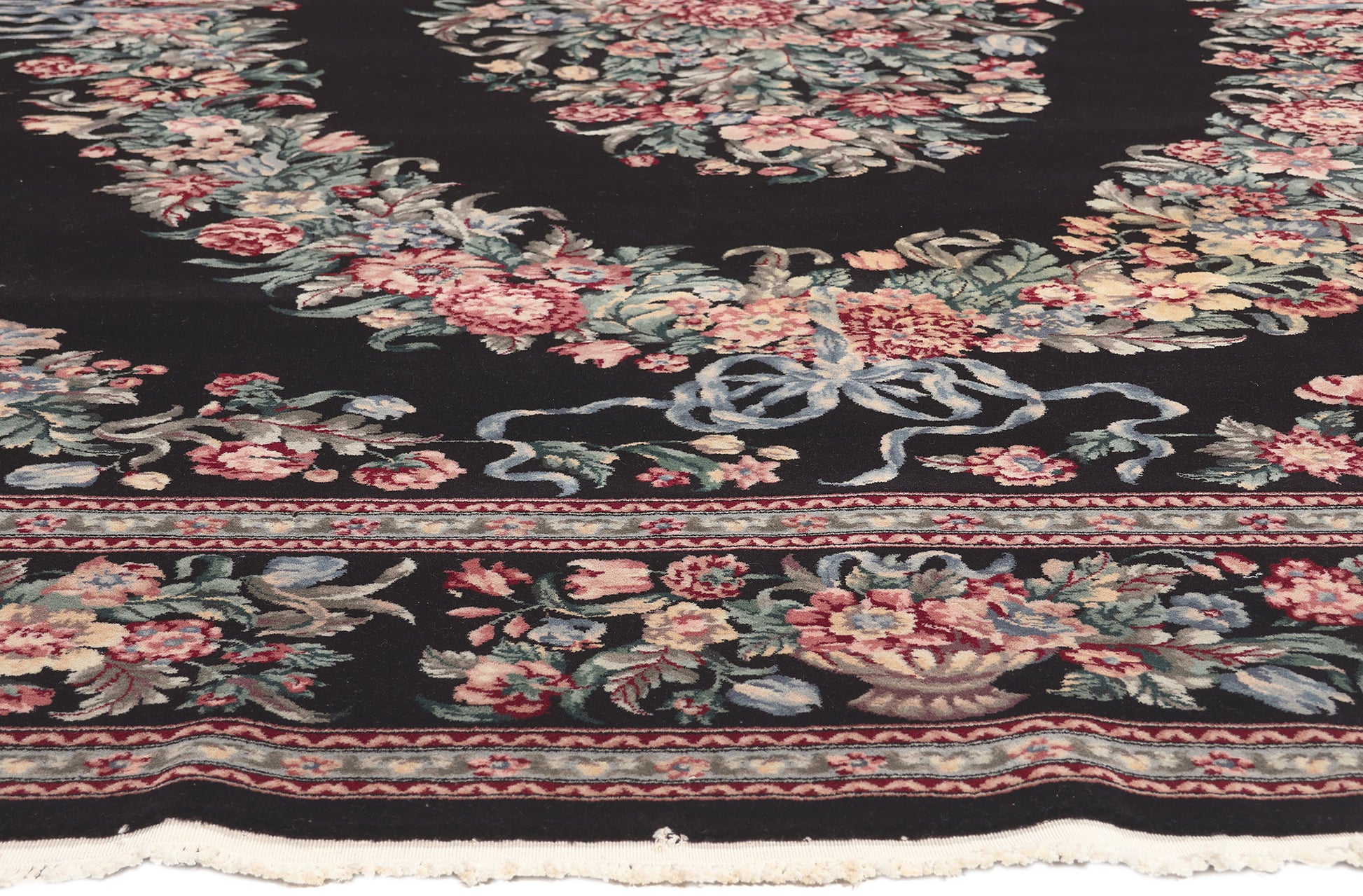 9 x 12 Vintage Chinese Aubusson Rug 76664