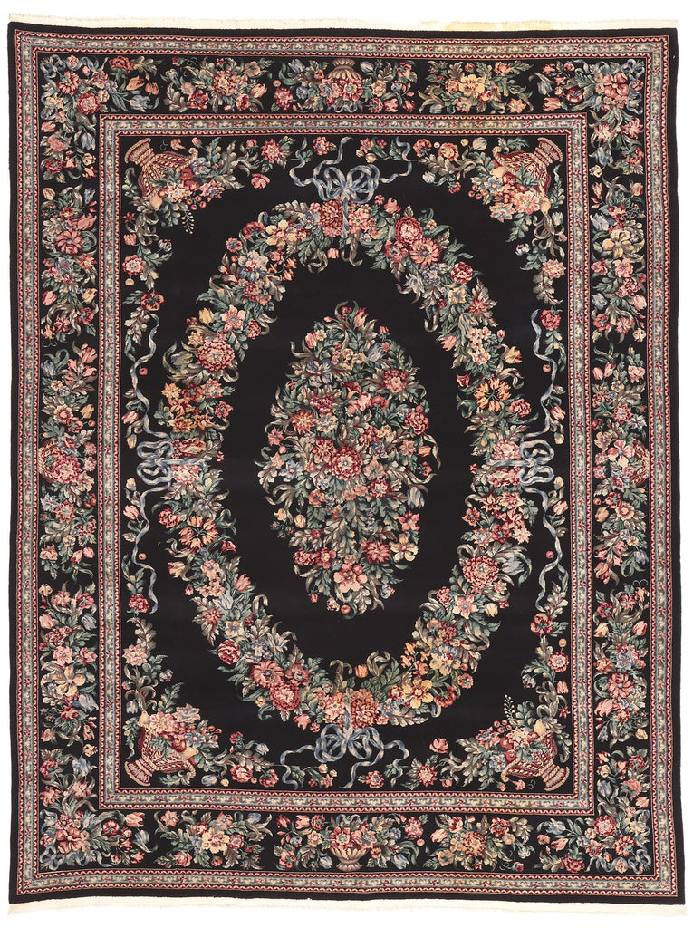 9 x 12 Vintage Chinese Aubusson Rug 76664