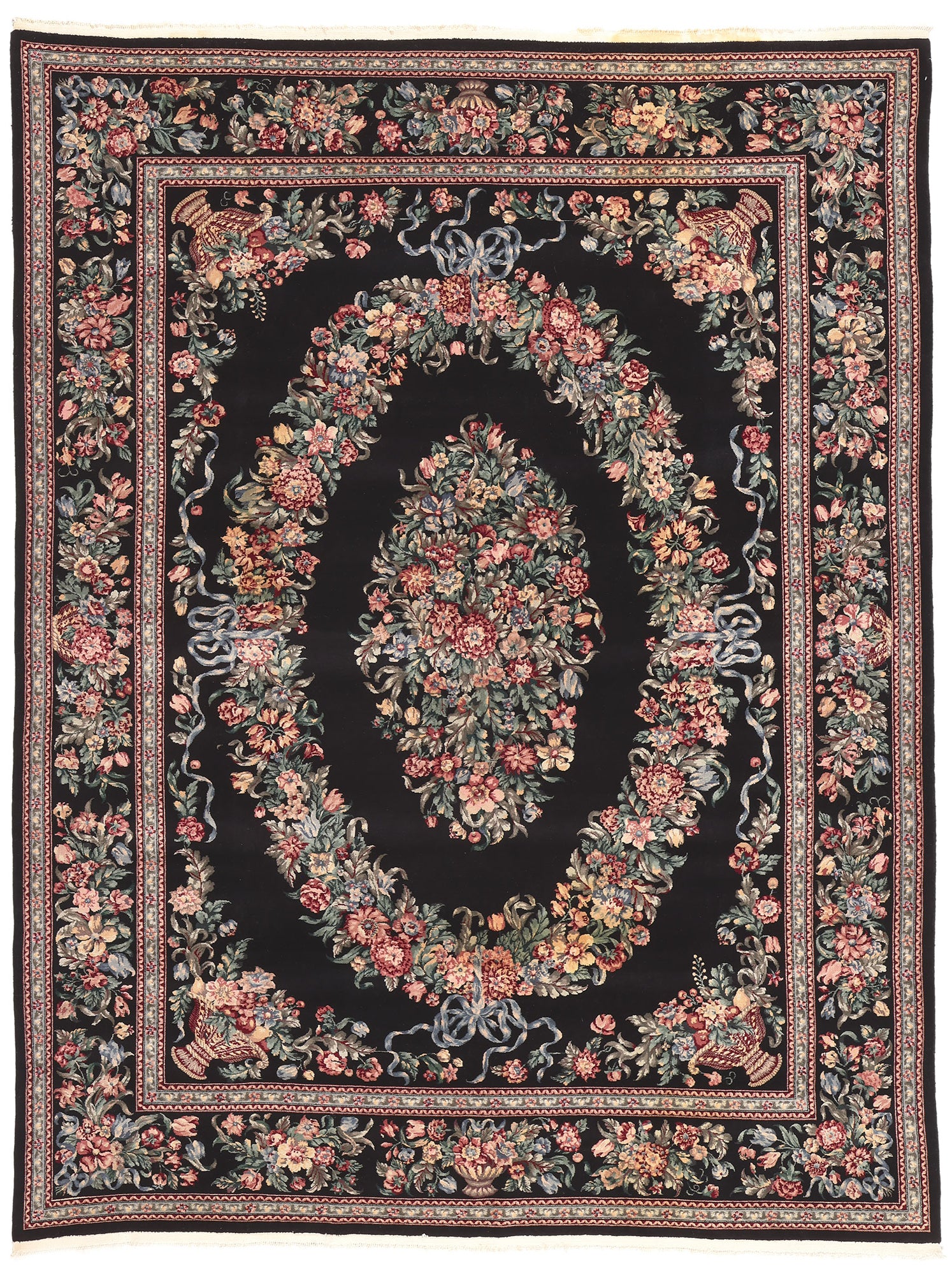 9 x 12 Vintage Chinese Aubusson Rug 76664