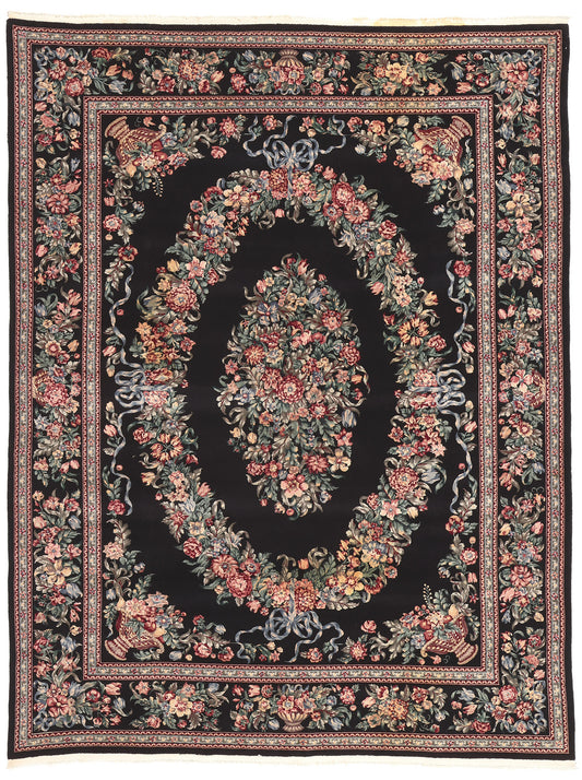 9 x 12 Vintage Chinese Aubusson Rug 76664