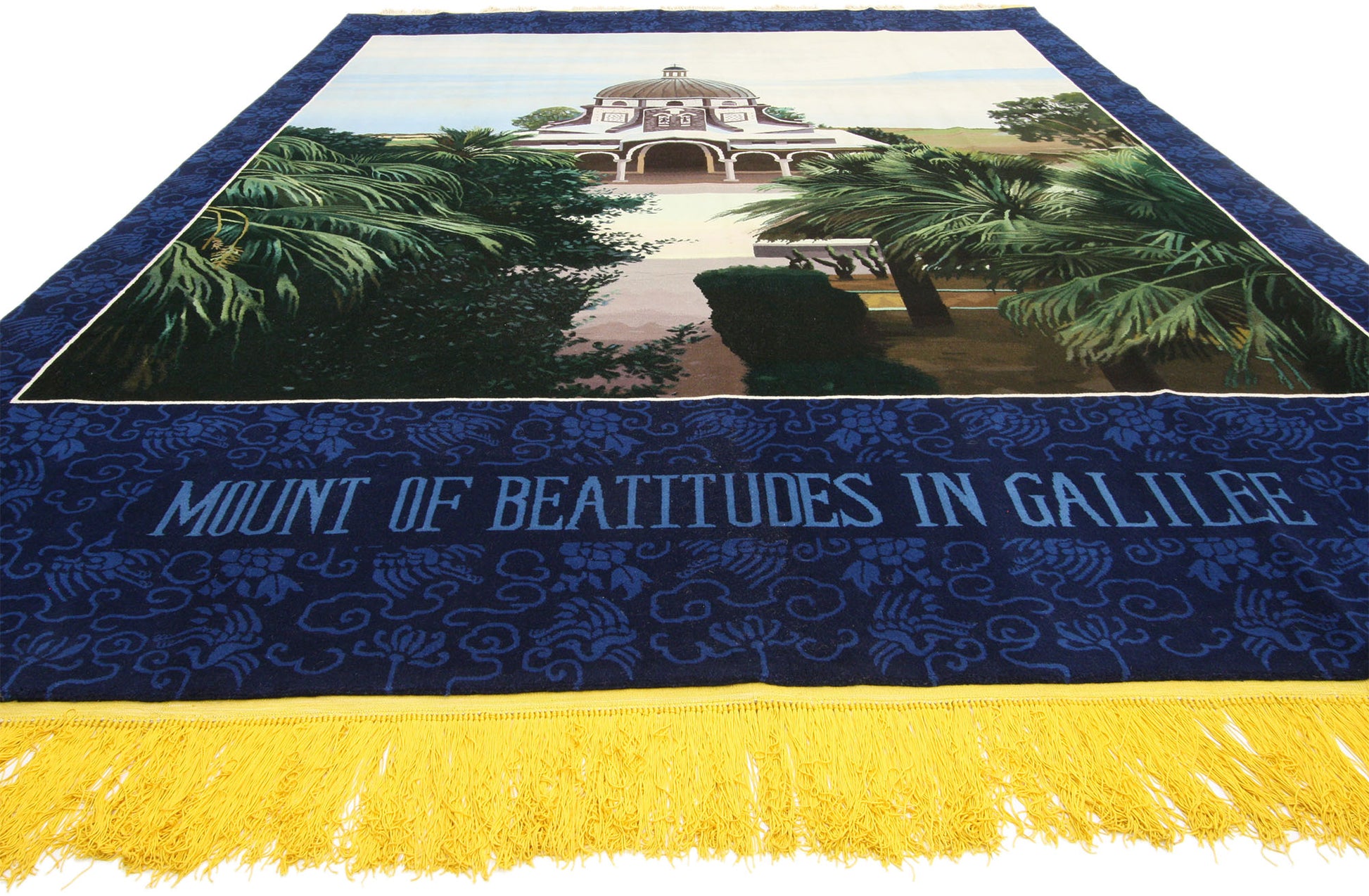 8 x 11 Vintage Chinese Pictorial Rug 74929