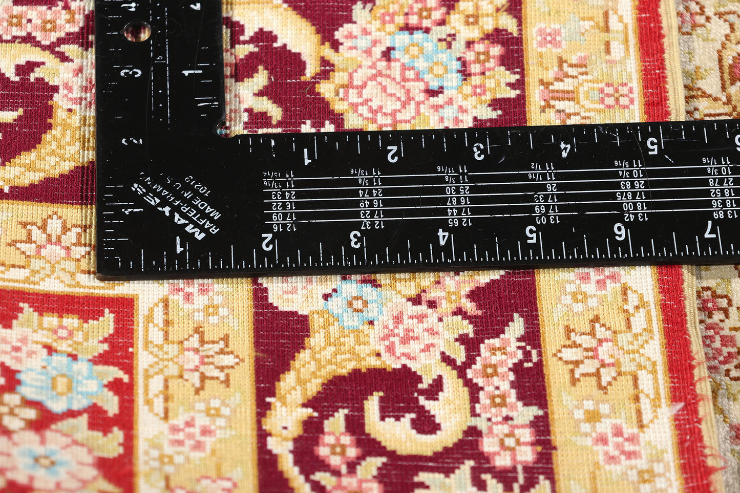 3 x 5 Vintage Chinese Silk Qum Rug 78810