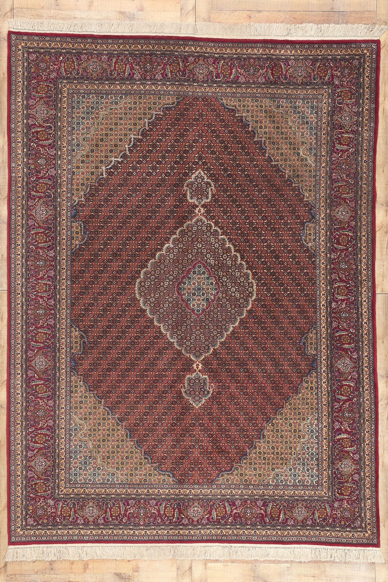 9 x 12 Vintage Chinese Tabriz Rug 74670
