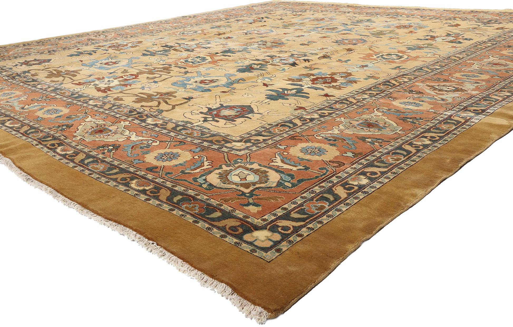 16 x 18 Vintage Persian Sultanabad Rug 73419