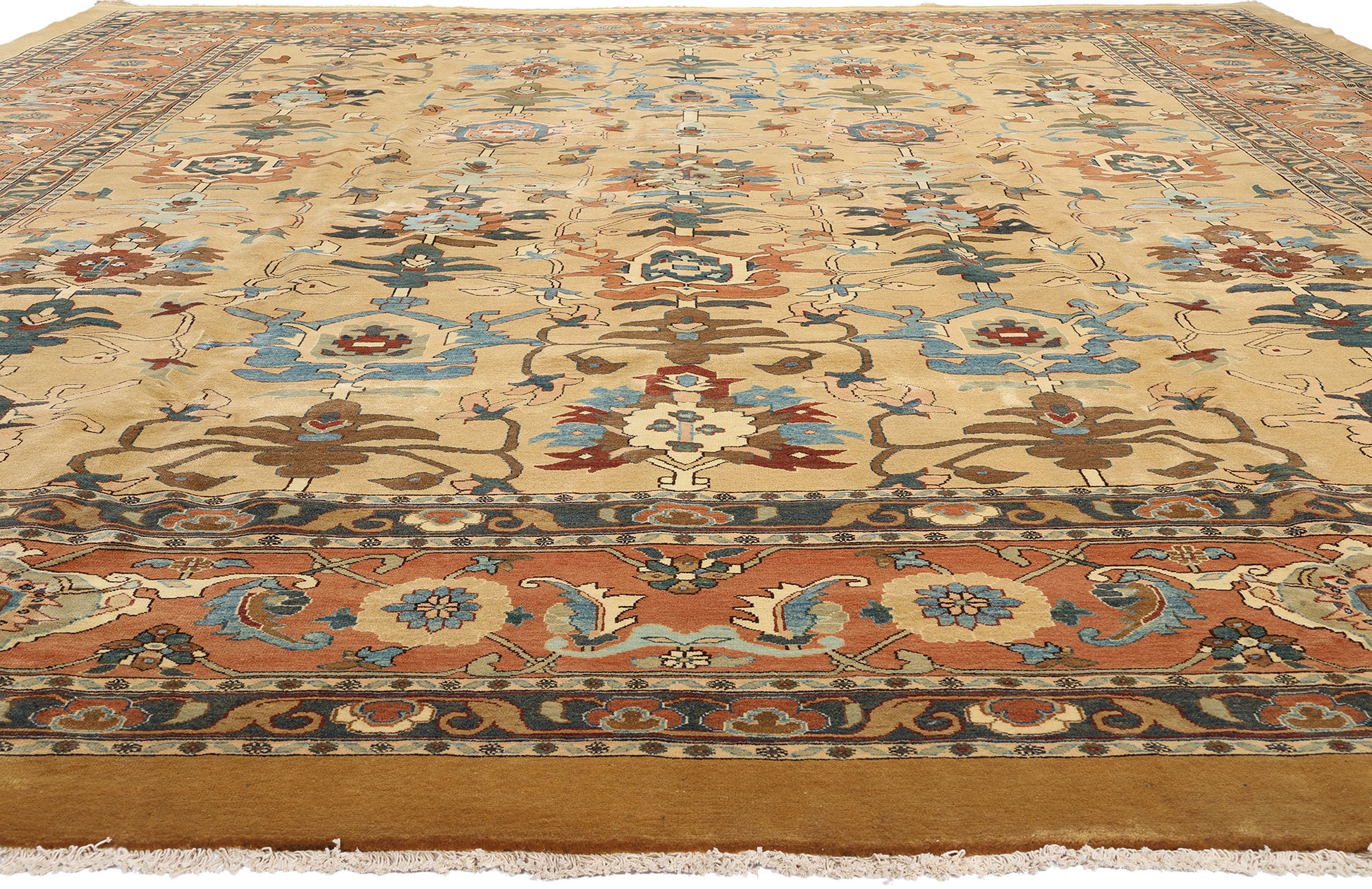 16 x 18 Vintage Persian Sultanabad Rug 73419