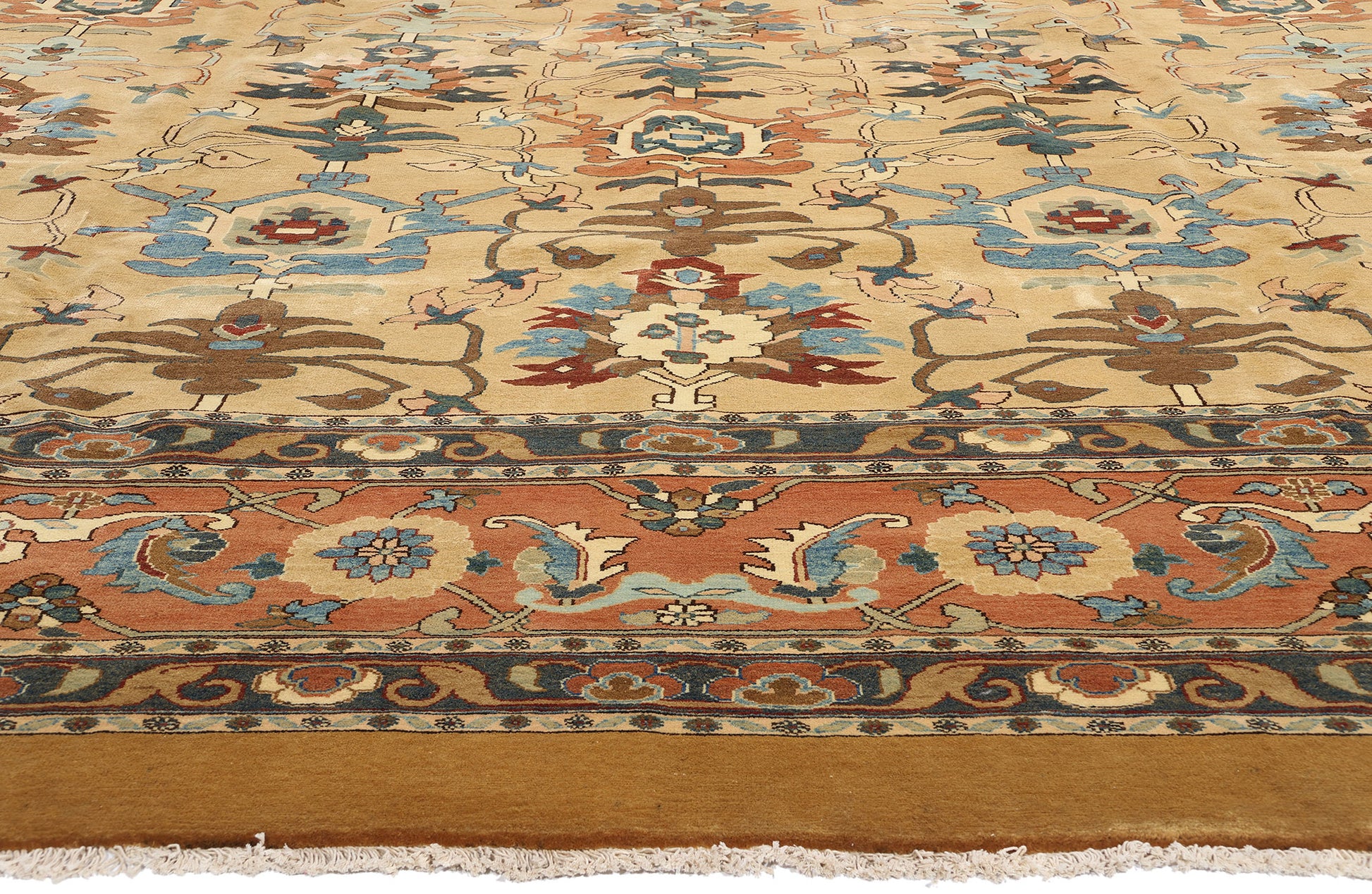16 x 18 Vintage Persian Sultanabad Rug 73419