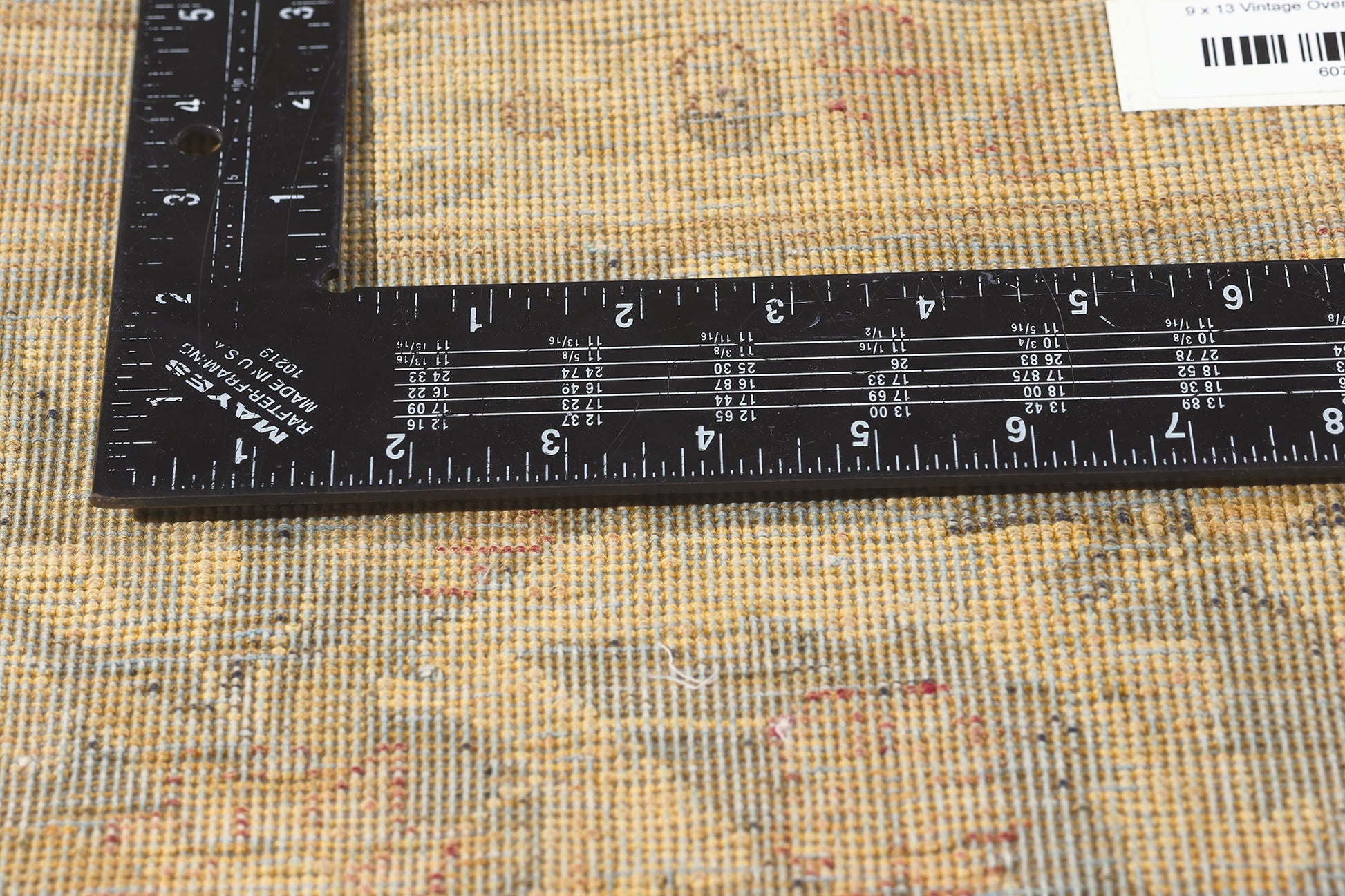 9 x 13 Vintage Turkish Overdyed Rug 60783