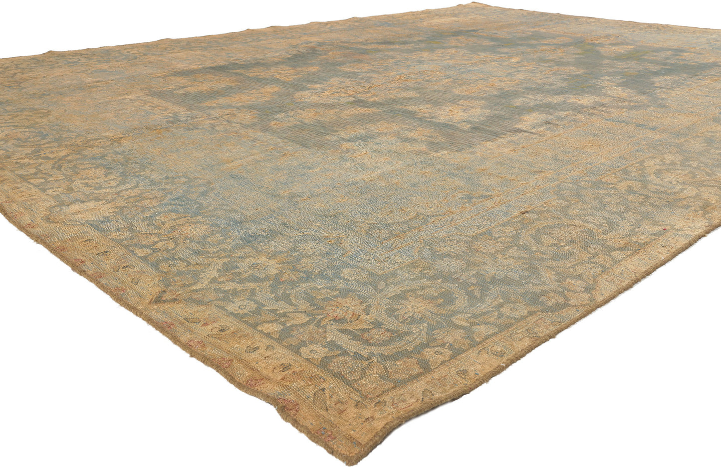 9 x 13 Vintage Turkish Overdyed Rug 60783
