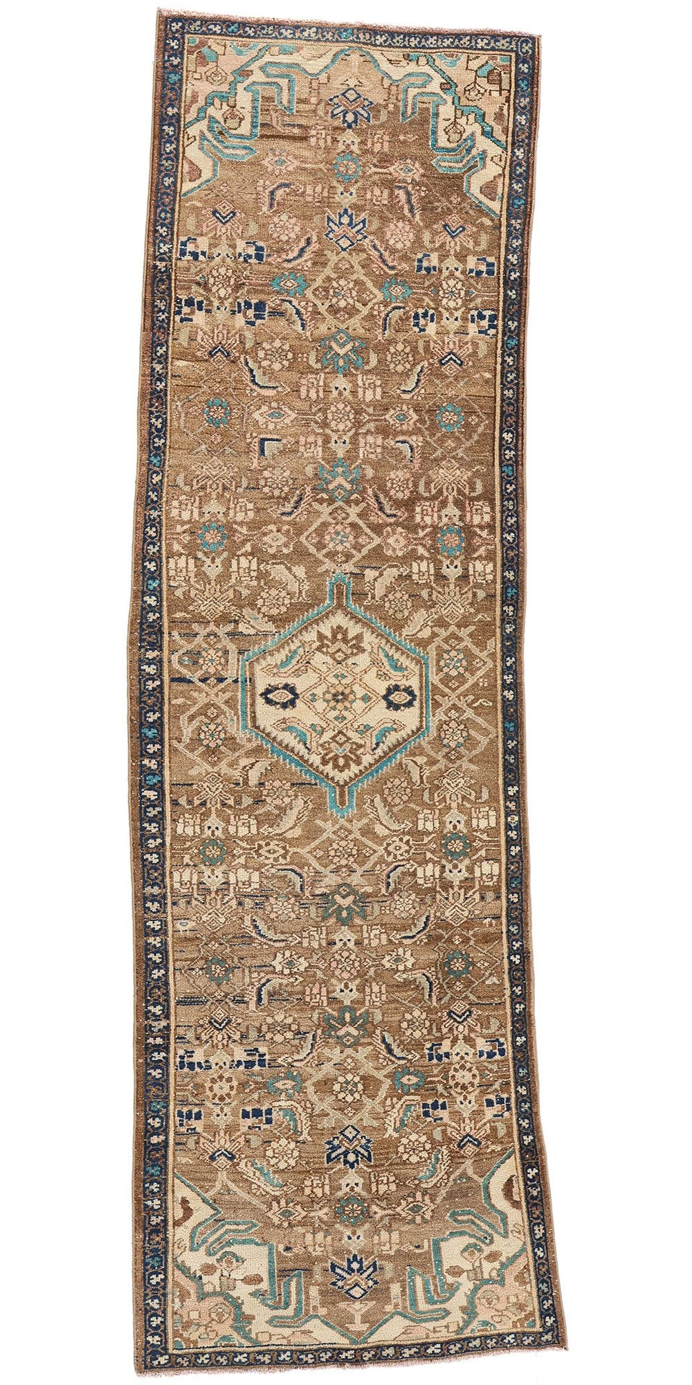 3 x 9 Vintage Persian Hamadan Rug 53940