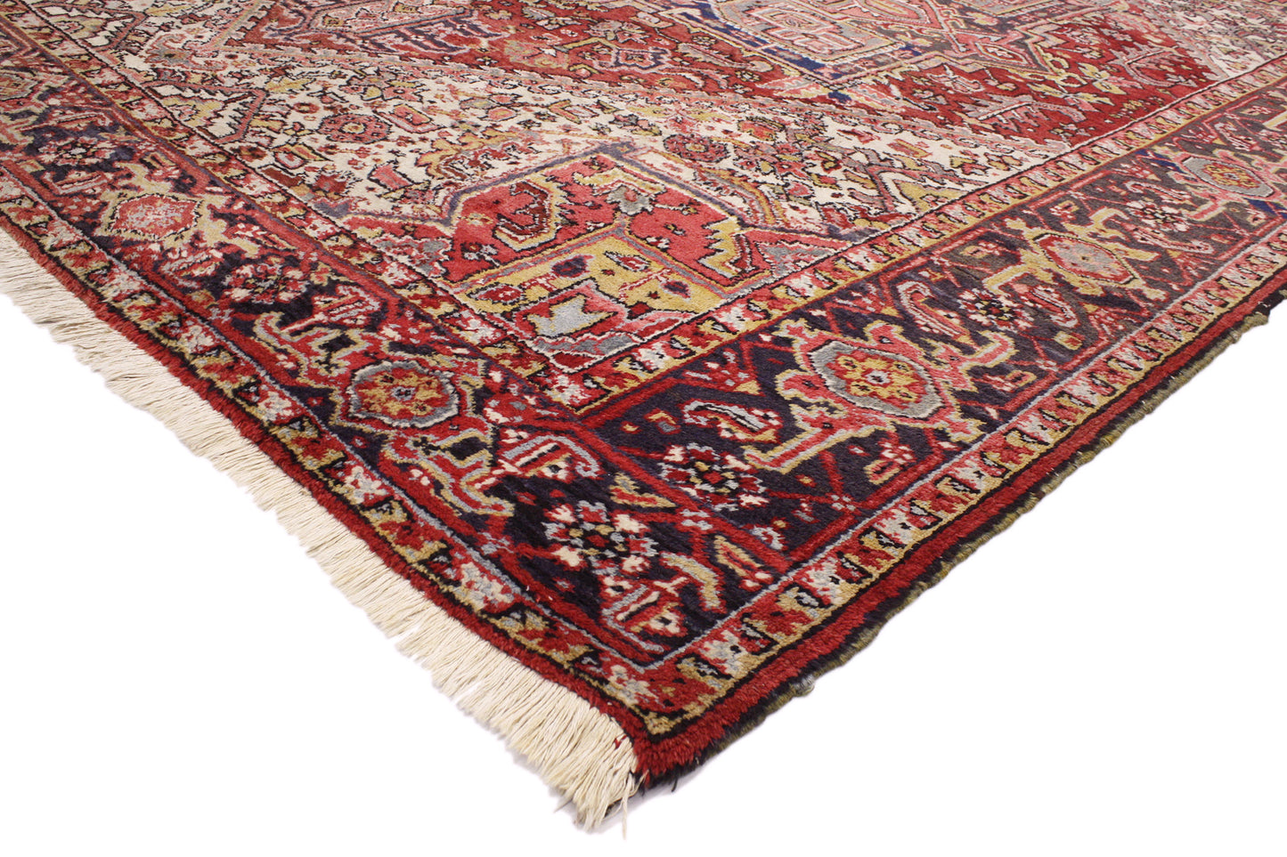 8 x 10 Vintage Persian Heriz Rug 76907