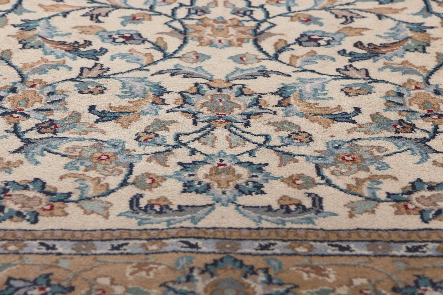 4 x 6 Vintage Indian Kashan Rug 78691