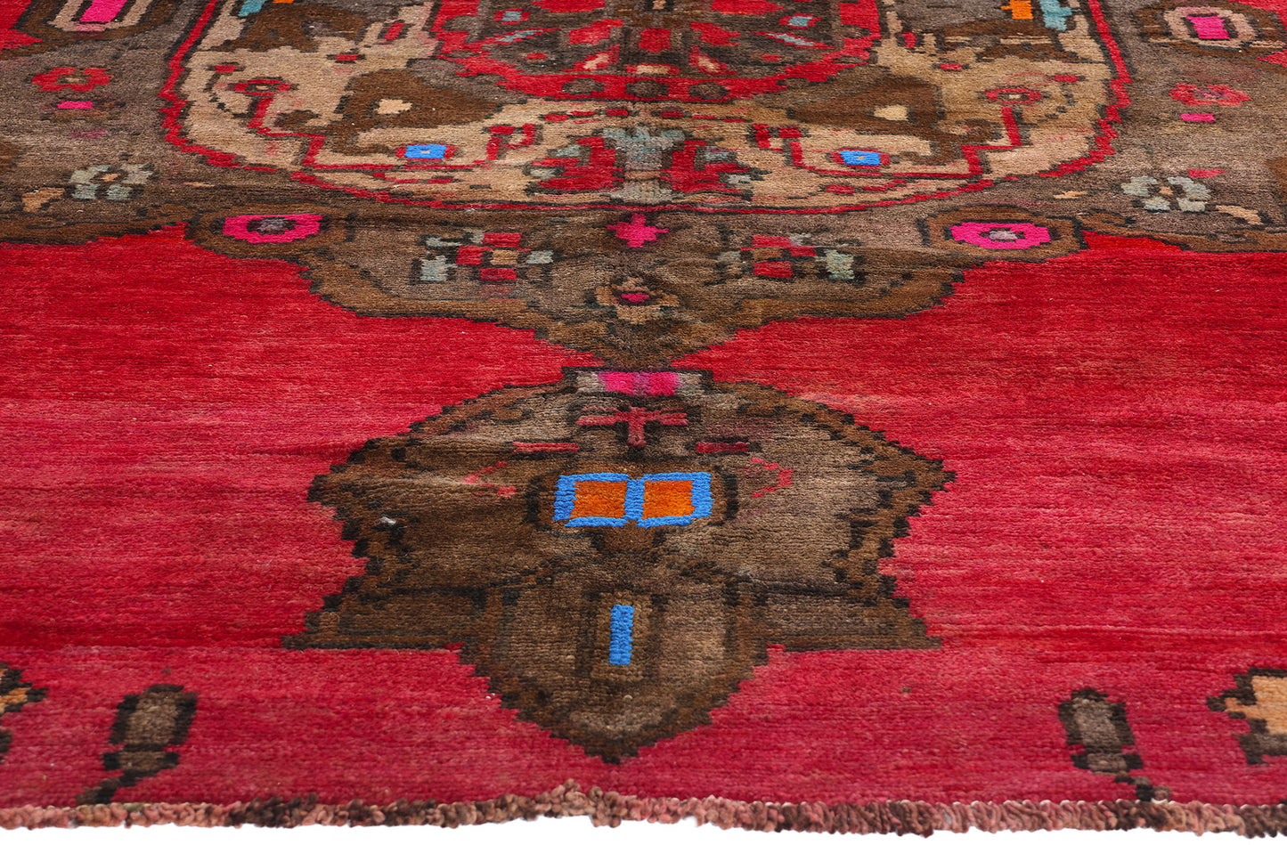 7 x 10 Vintage Red Turkish Kars Rug 77699