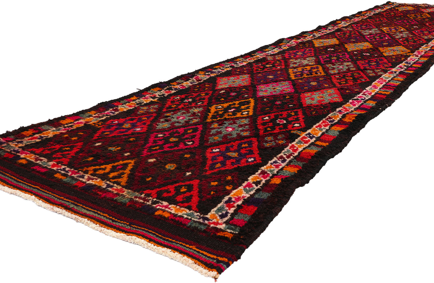 3 x 13 Vintage Kurdish Tribal Rug 53891