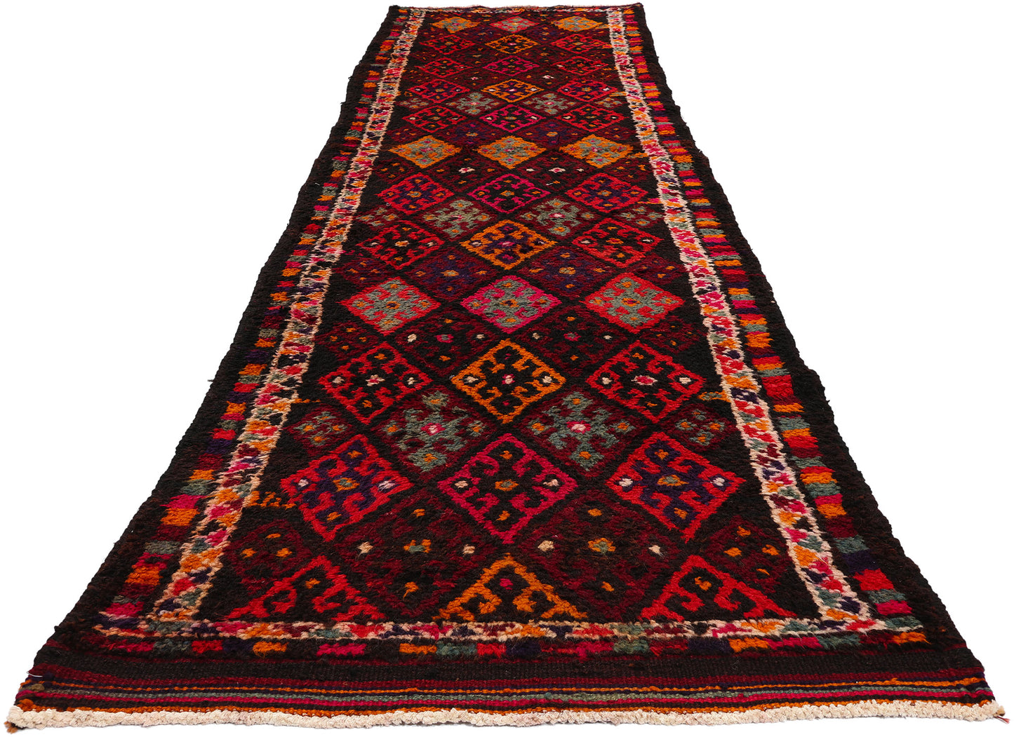 3 x 13 Vintage Kurdish Tribal Rug 53891