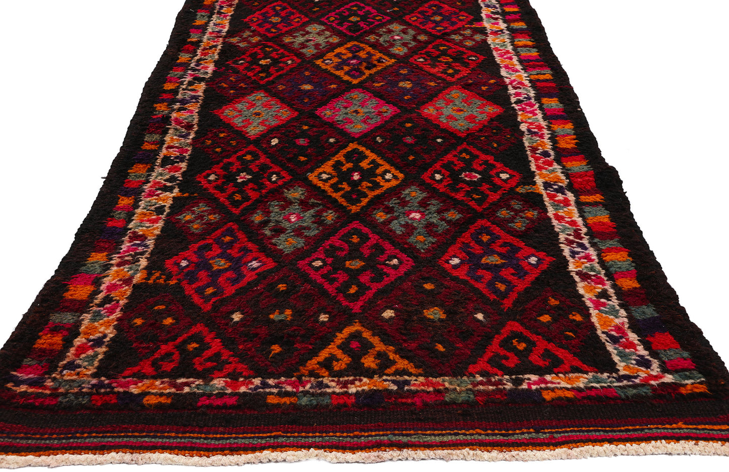 3 x 13 Vintage Kurdish Tribal Rug 53891