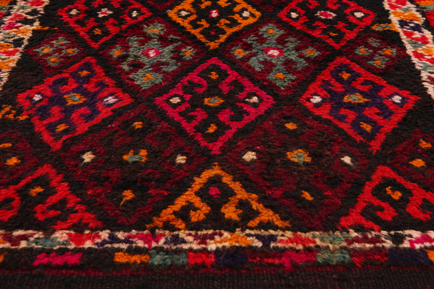 3 x 13 Vintage Kurdish Tribal Rug 53891
