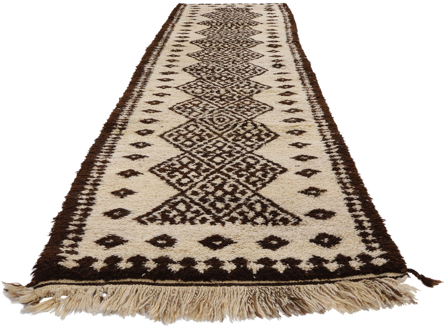 3 x 14 Neutral Vintage Kurdish Rug 53895