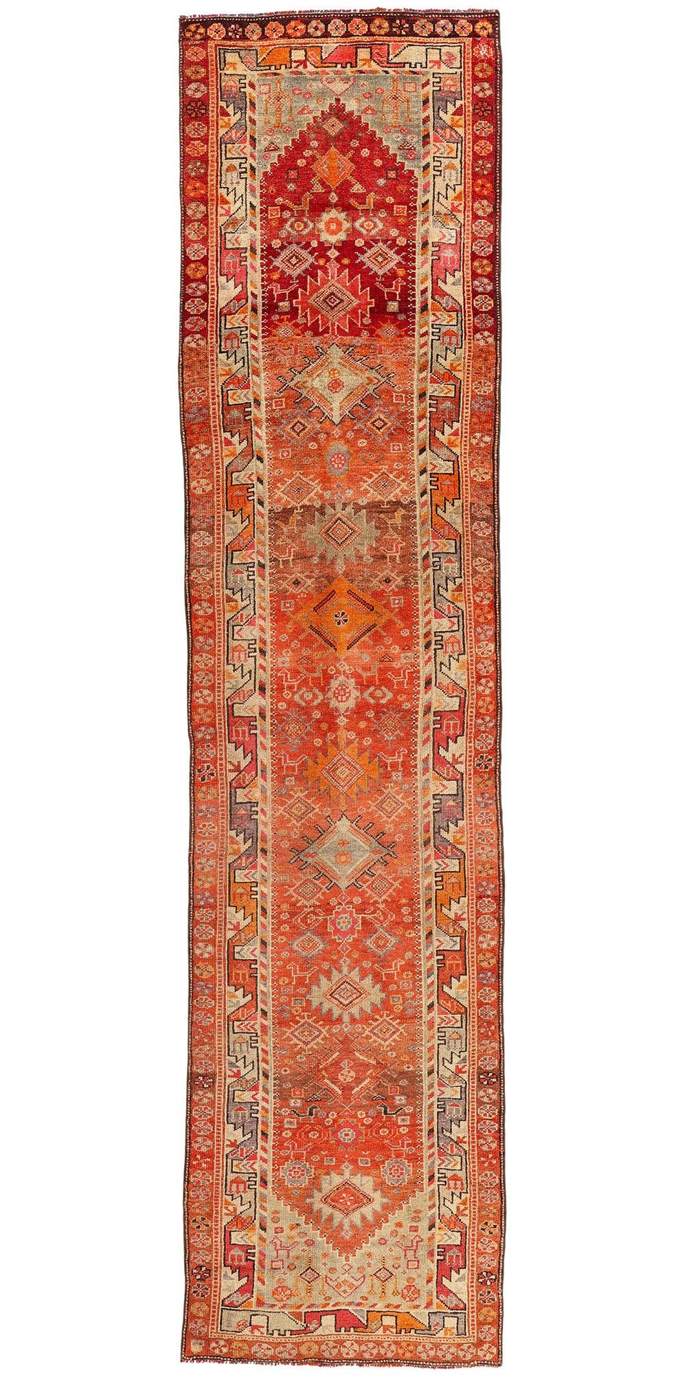 3 x 14 Vintage Kurdish Tribal Rug 78771