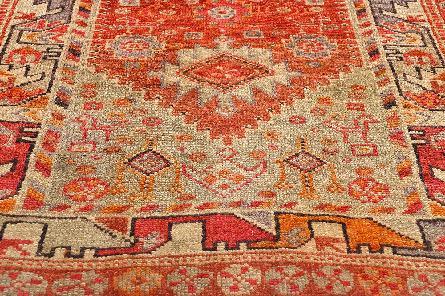 3 x 14 Vintage Kurdish Tribal Rug 78771