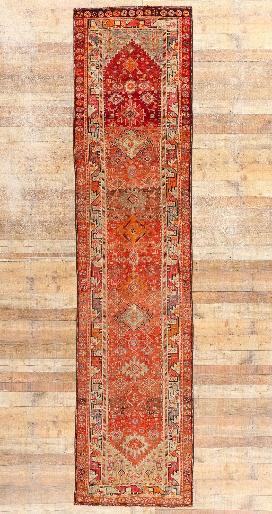 3 x 14 Vintage Kurdish Tribal Rug 78771