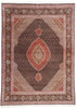8 x 11 Vintage Persian Mahi Tabriz Rug 78913