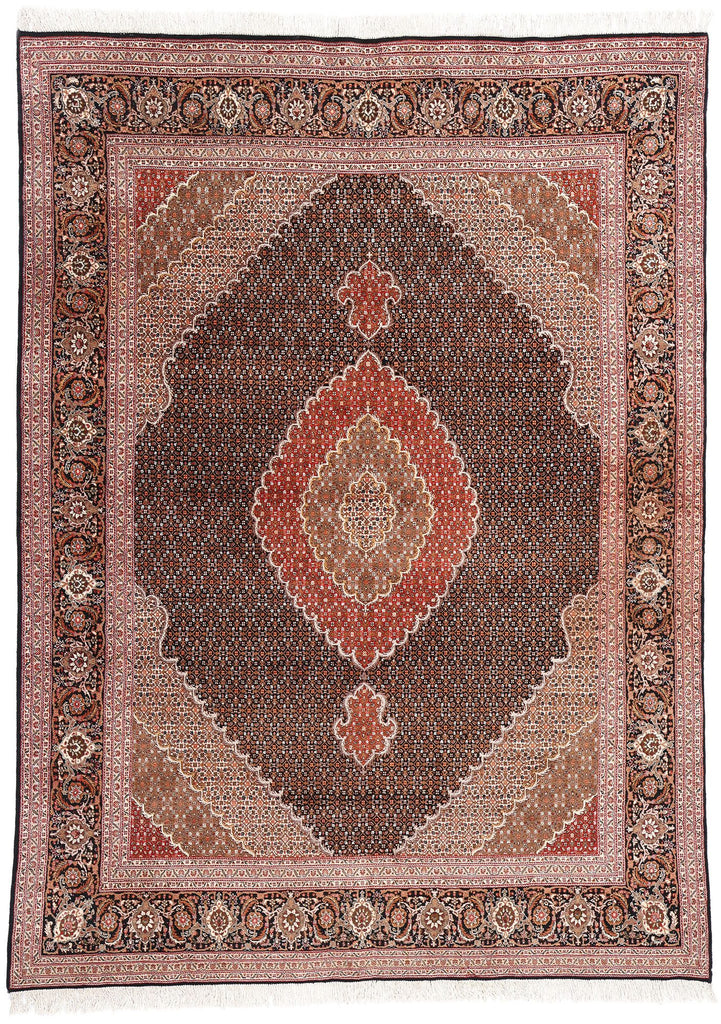 8 x 11 Vintage Persian Mahi Tabriz Rug 78913