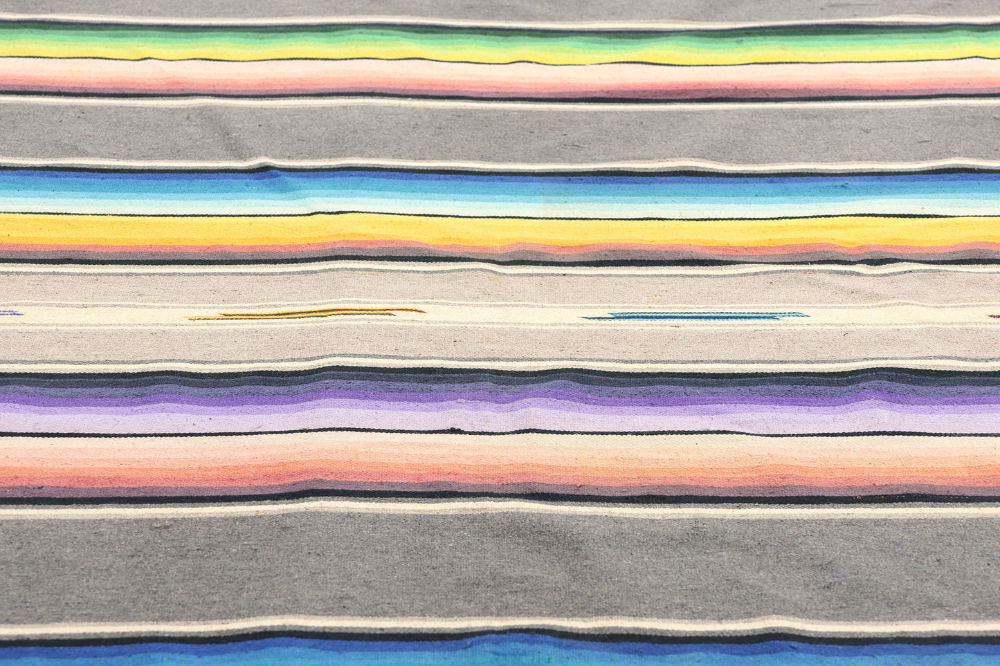 6 x 8 Vintage Mexican Saltillo Serape Blanket 78787