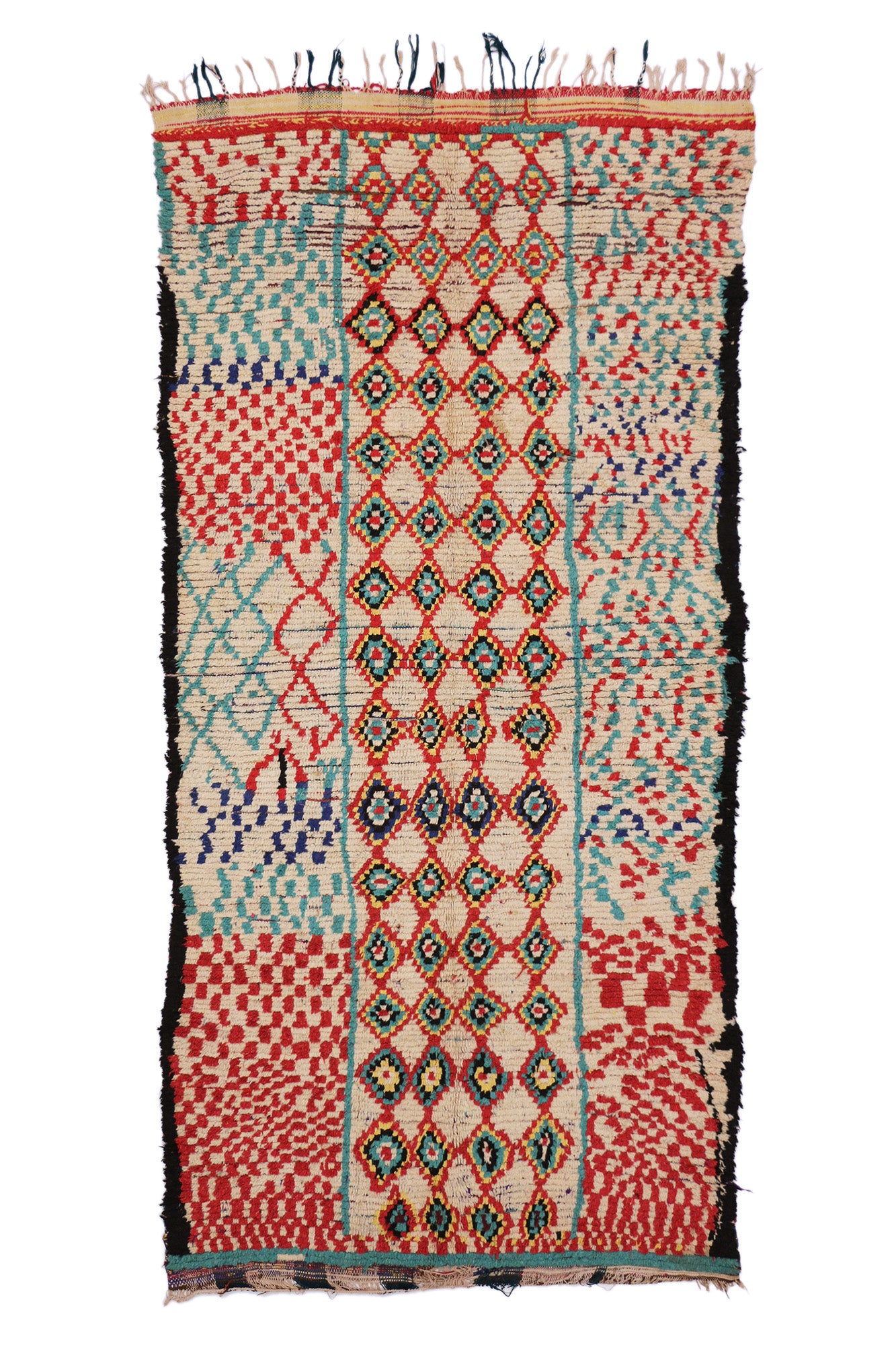 4 x 9 Vintage Moroccan Azilal Rug 20400