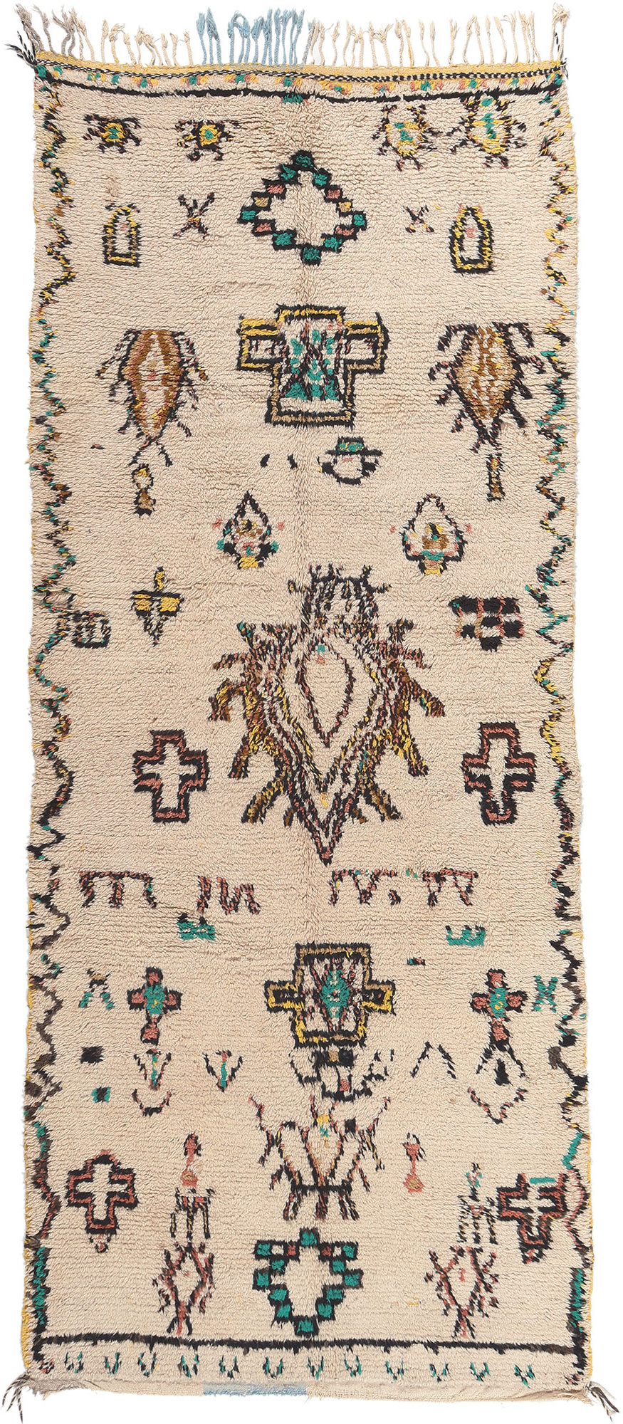 5 x 11 Vintage Moroccan Azilal Rug 20670