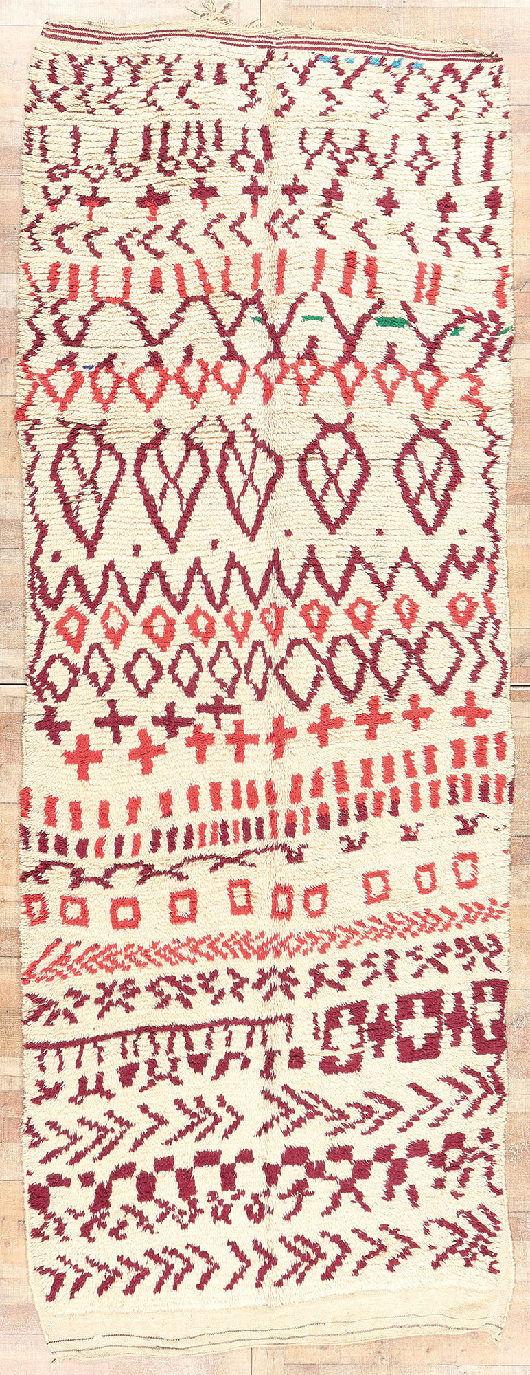 5 x 13 Vintage Moroccan Azilal Rug 20359