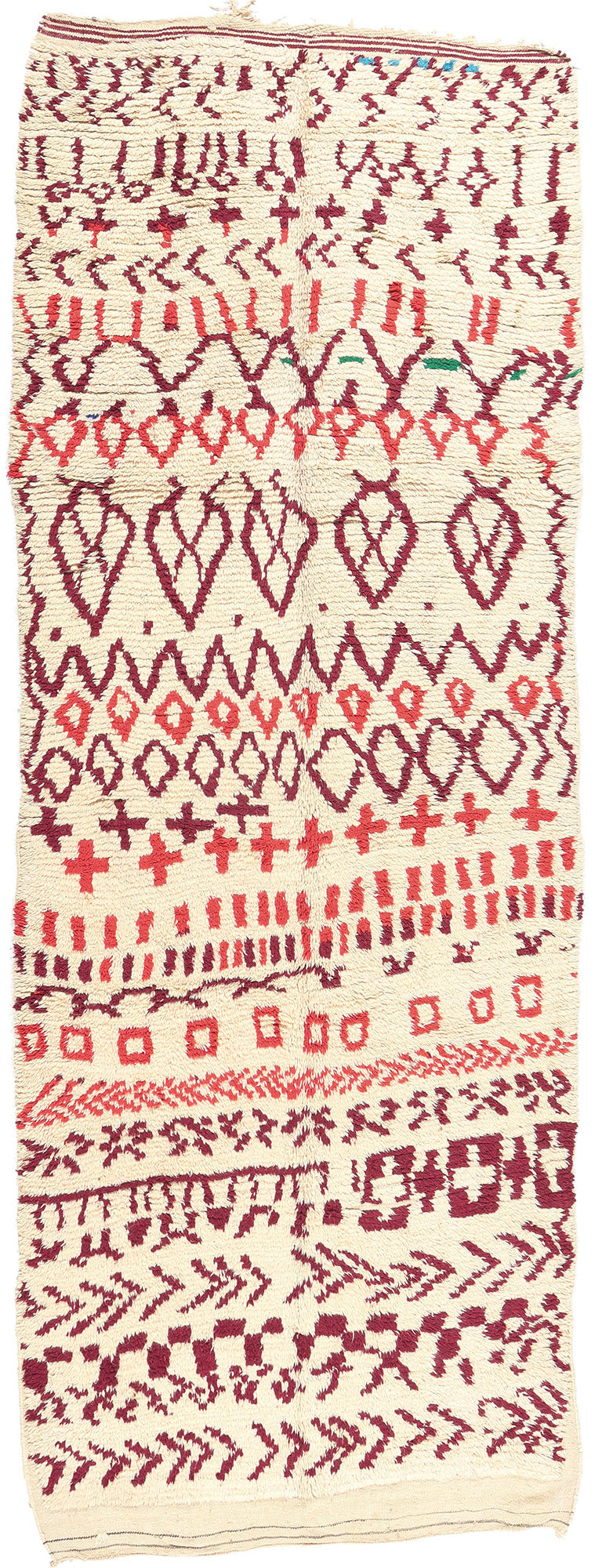 5 x 13 Vintage Moroccan Azilal Rug 20359
