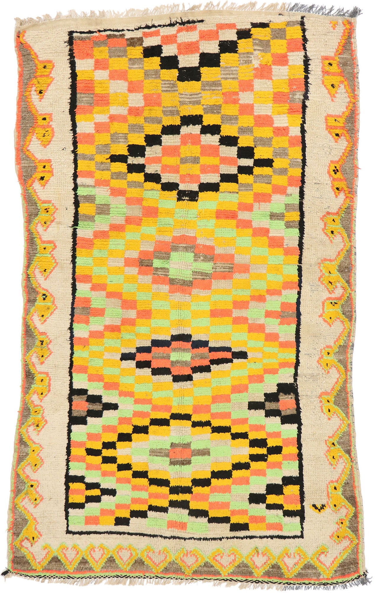 4 x 7 Vintage Boujad Moroccan Rug 20574