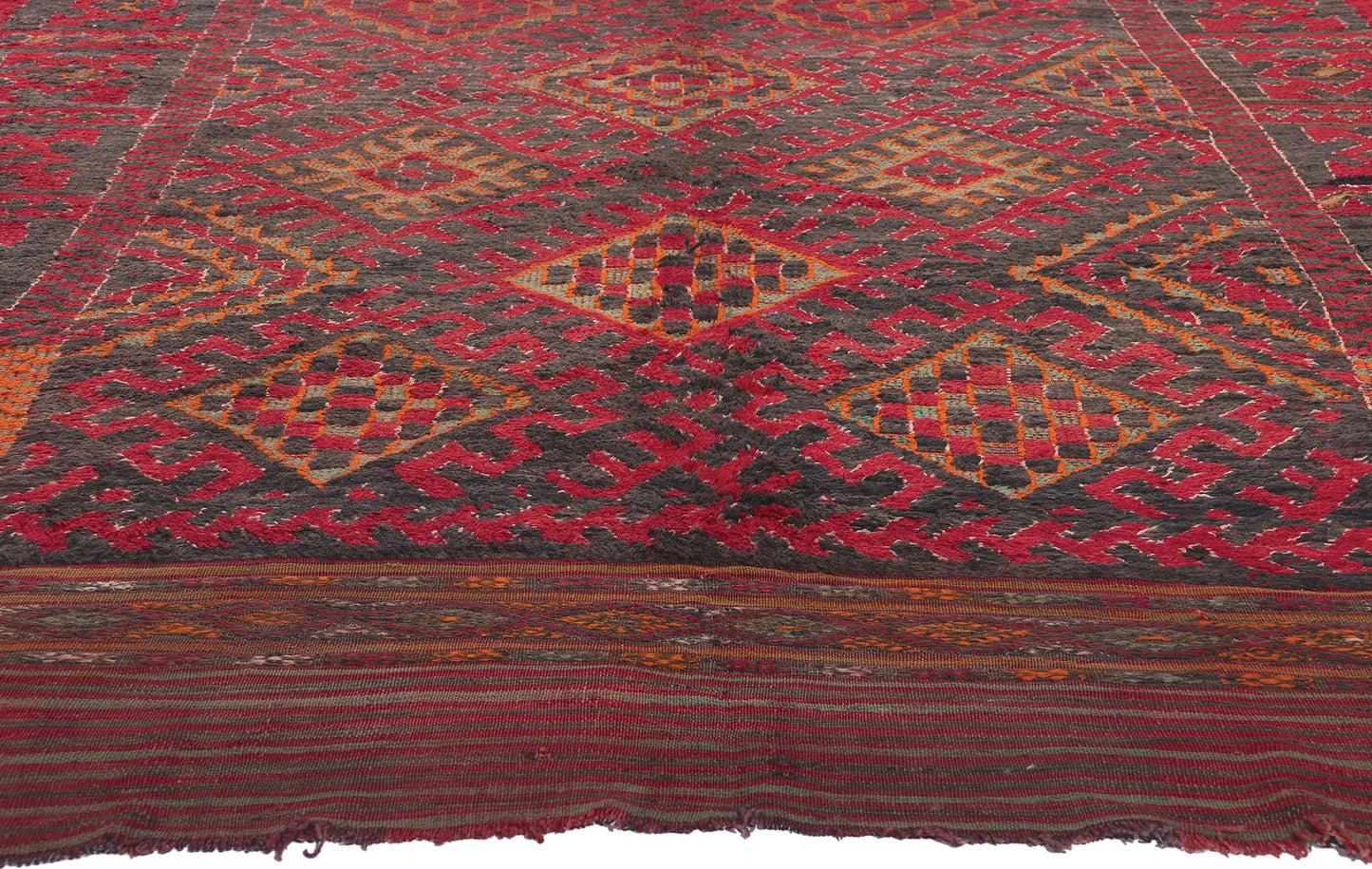 6 x 12 Vintage Red Taznakht Moroccan Rug 20708