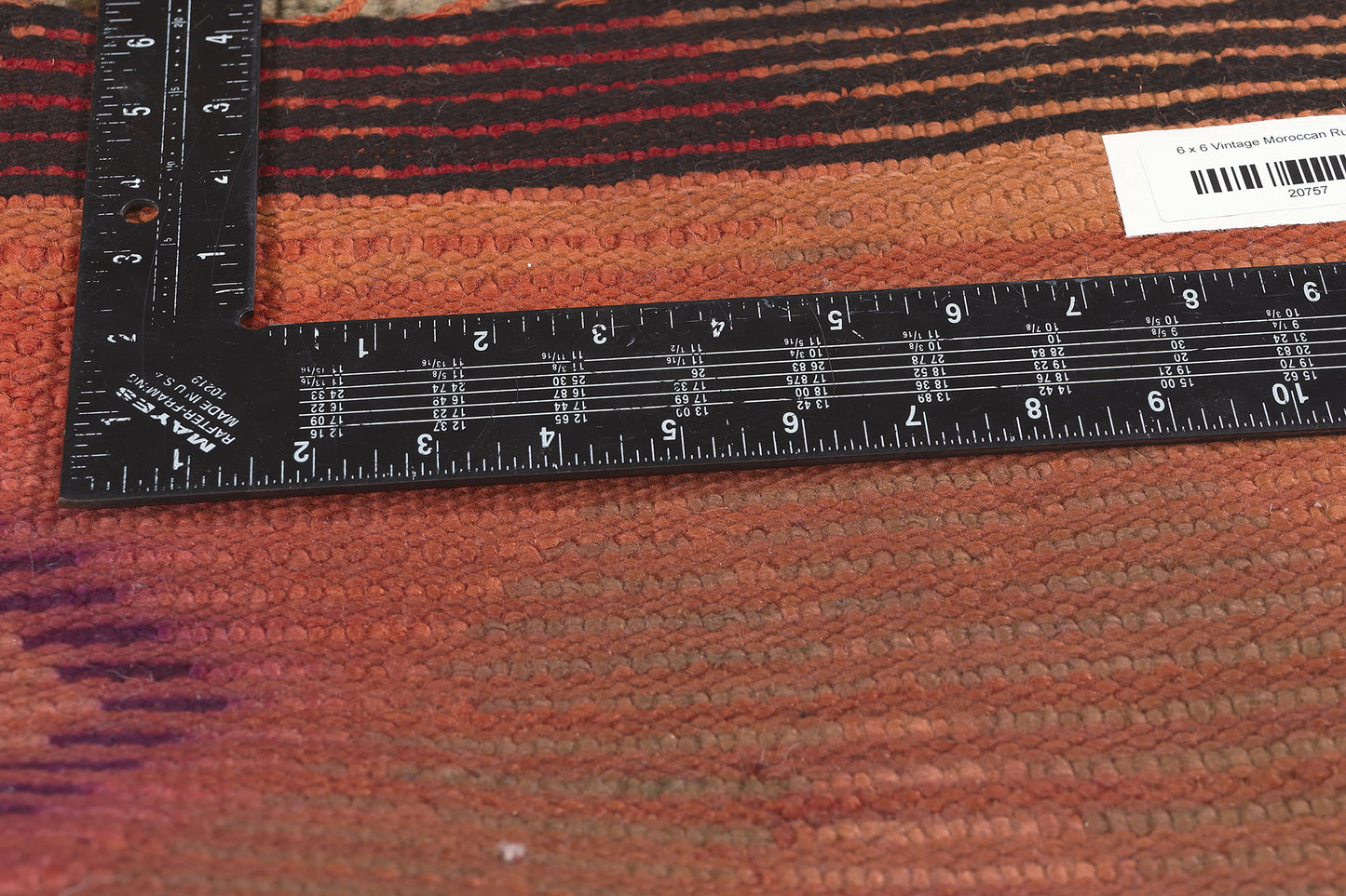 6 x 6 Vintage Pink Boujad Moroccan Rug 20757