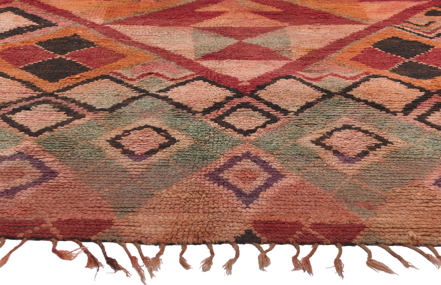 6 x 6 Vintage Pink Boujad Moroccan Rug 20757